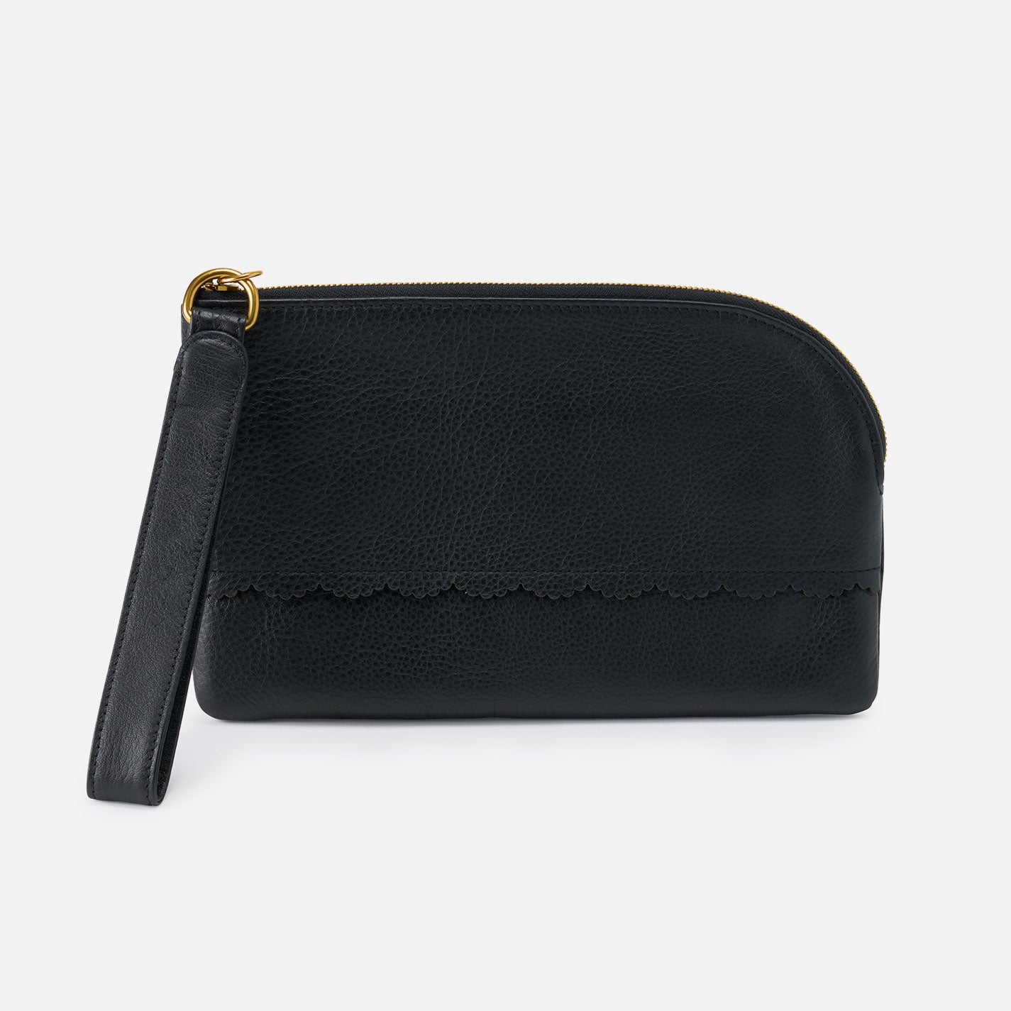 Pebbled Leather Tabby Wristlet Handbag - Black Crossbody Purse for Women | Perfect for Everyday Use, Shopping & Night Out