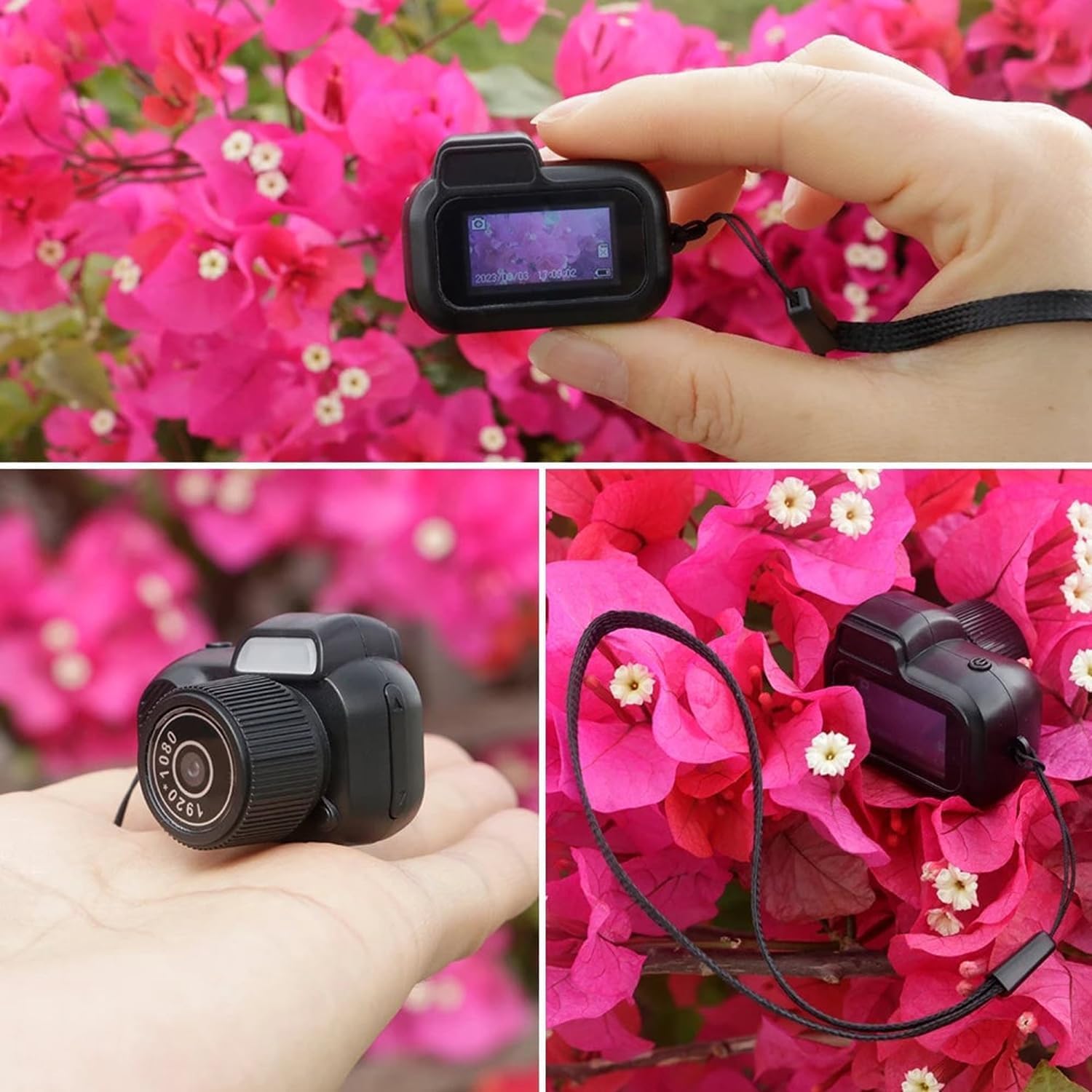 Niblido 2024 Keychain Camera - 1080P HD Mini Sports Camera with 100 Mins Battery Life, Portable Keychain Video Recorder for Students, Outdoor Adventures & Everyday Photography