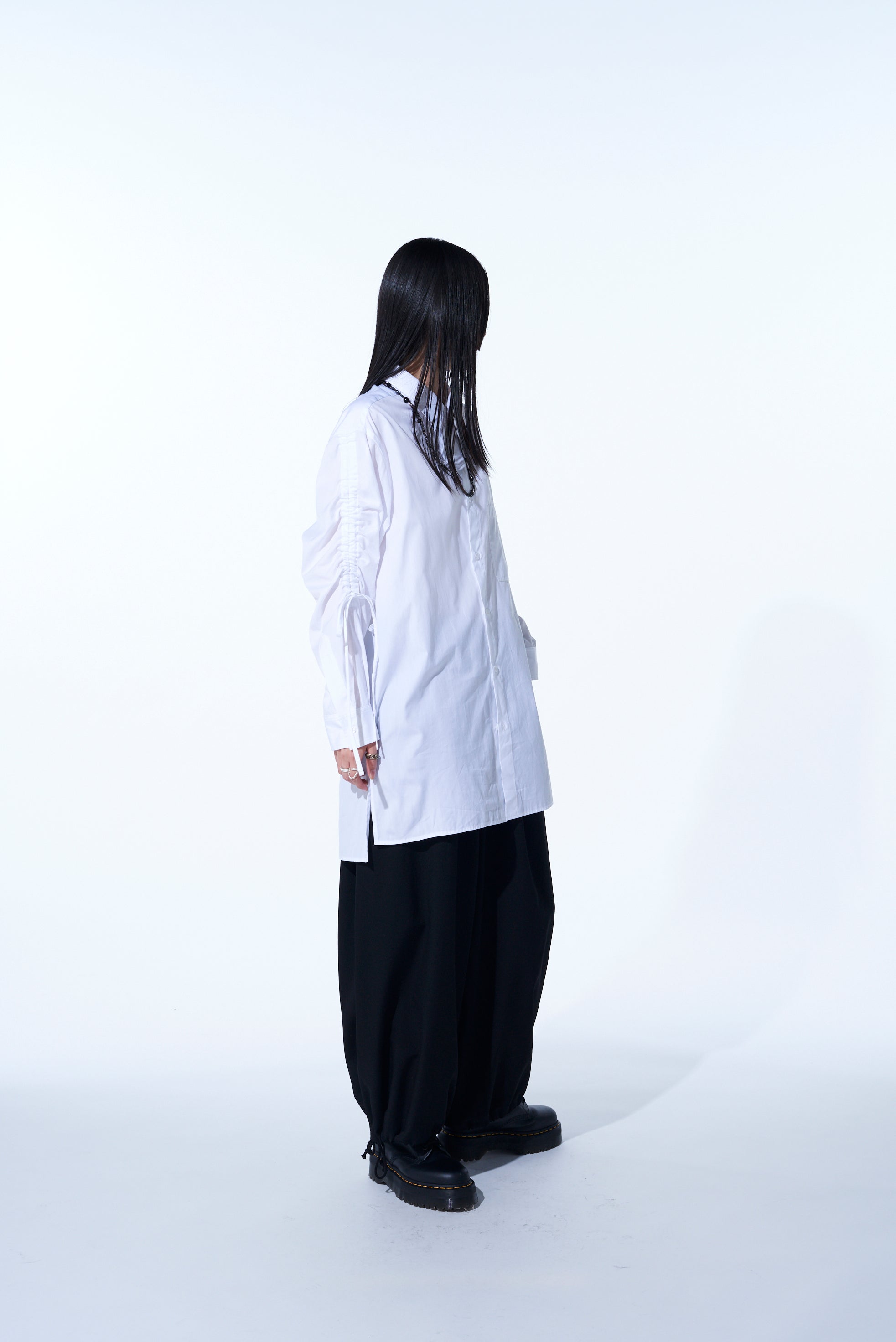 Premium Cotton Broadcloth Oversized Shirt with Gathered Strings - Comfortable Loose Fit Casual Top for Women | Perfect for Layering, Beach Cover-Ups & Boho Fashion Outfits