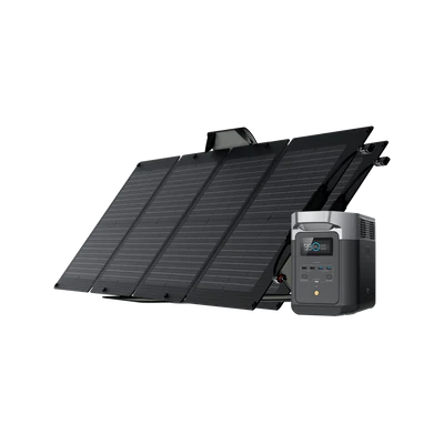 EcoFlow DELTA 2 Portable Power Station with 110W Solar Panel - Solar Generator for Camping, RV, Emergency Backup & Off-Grid Power