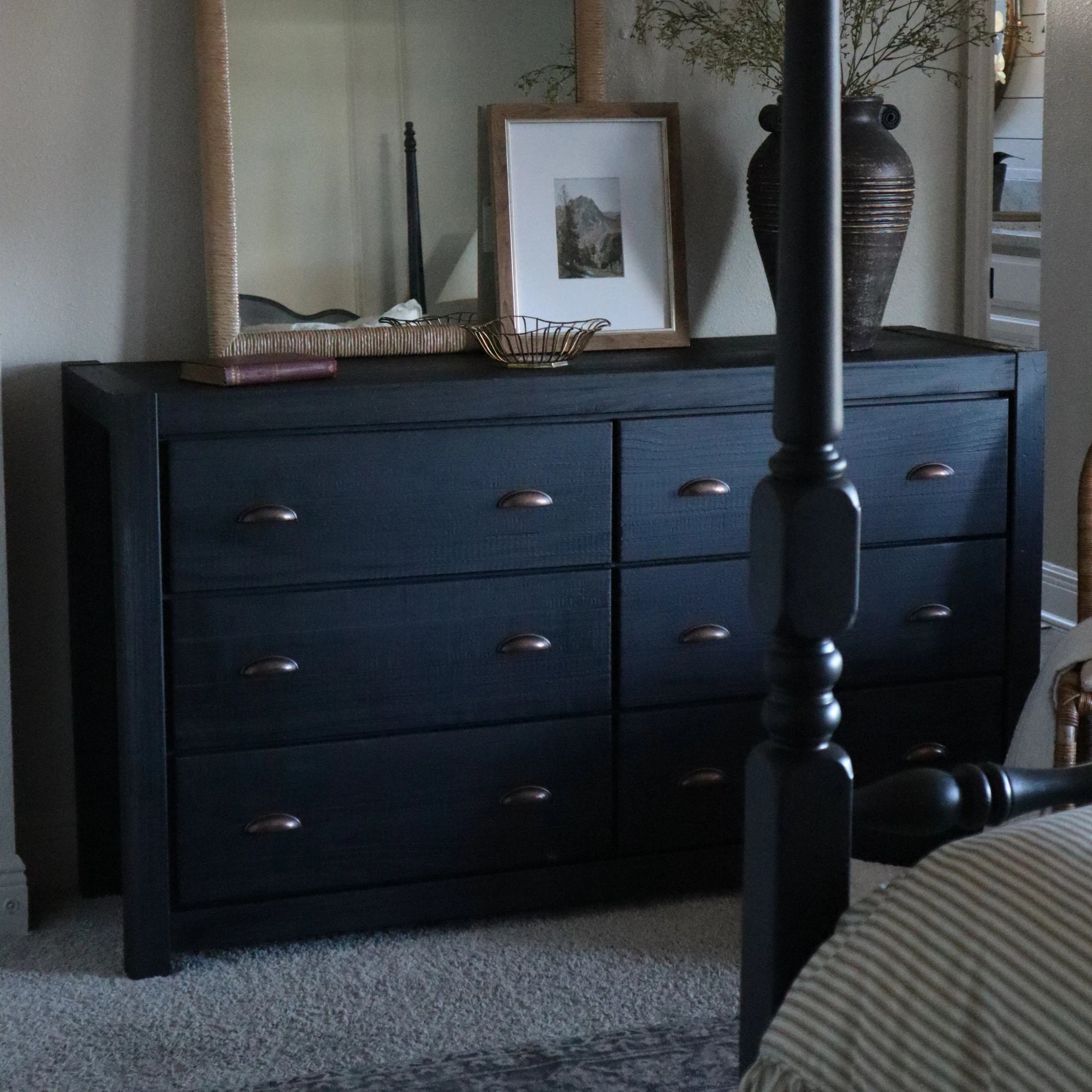 Montauk 6 Drawer Dresser - Solid Wood Bedroom Chest of Drawers for Storage & Organization - Perfect for Master Bedroom, Guest Room, or Dorm Decor