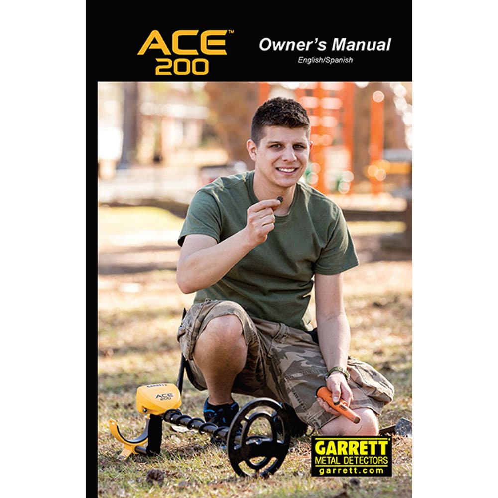 Garrett Ace 200 Metal Detector Instruction Manual - Digital PDF Download for Treasure Hunting & Outdoor Adventures