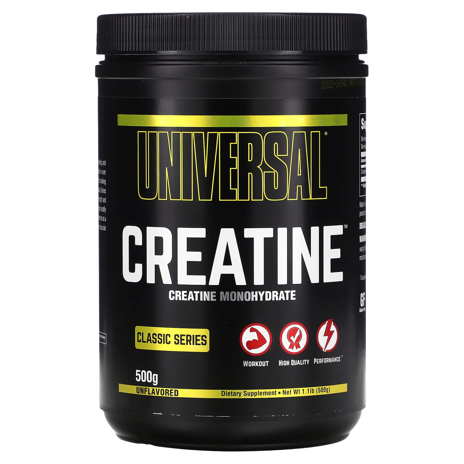 Pure Unflavored Creatine Monohydrate Powder - 500g for Muscle Growth & Workout Recovery | Gym Supplement for Athletes & Bodybuilders