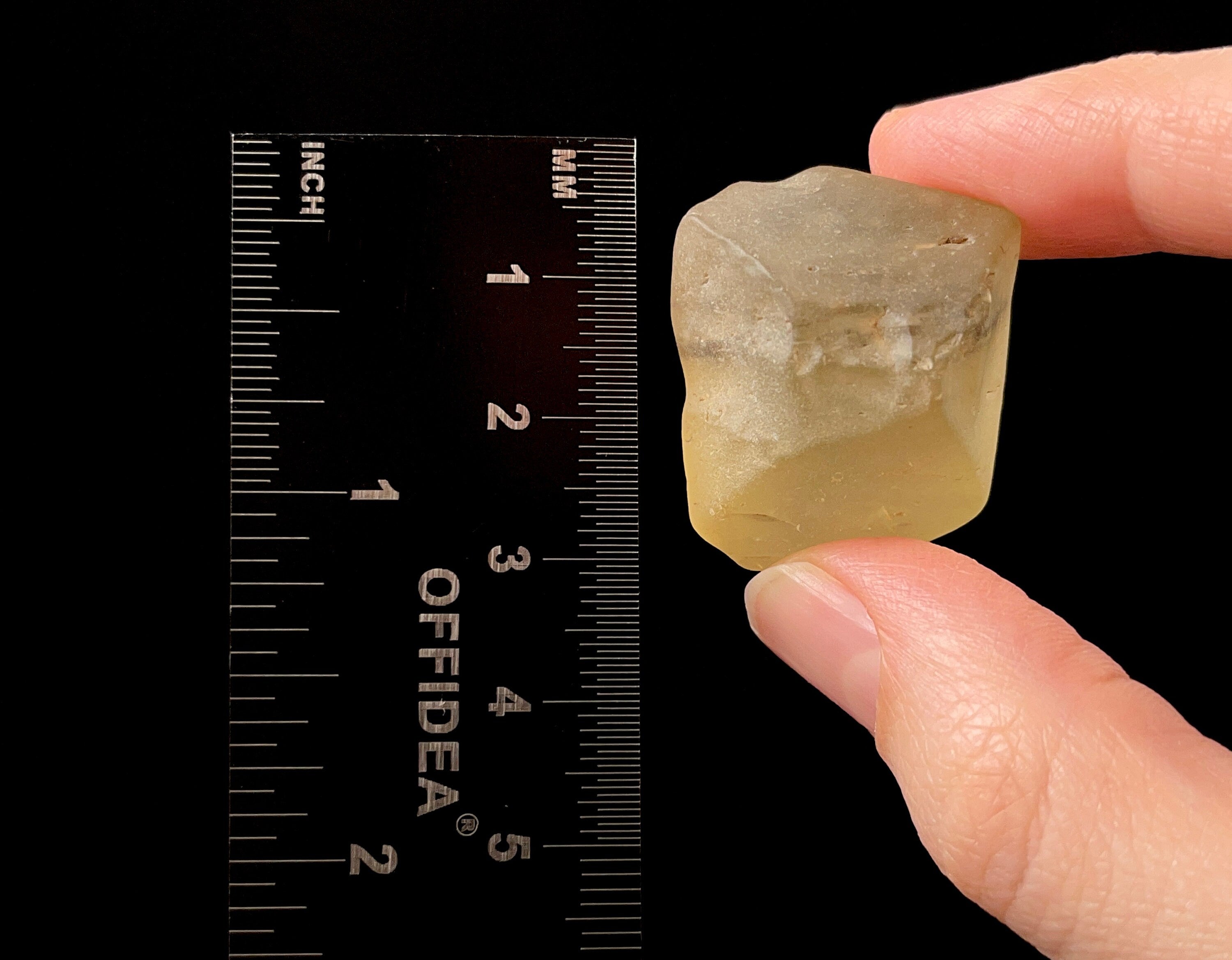 Libyan Desert Glass Raw Crystal - Rare Green Natural Mineral Specimen | Unique Gift & Home Decor for Collectors | Healing Stone & Spiritual Use