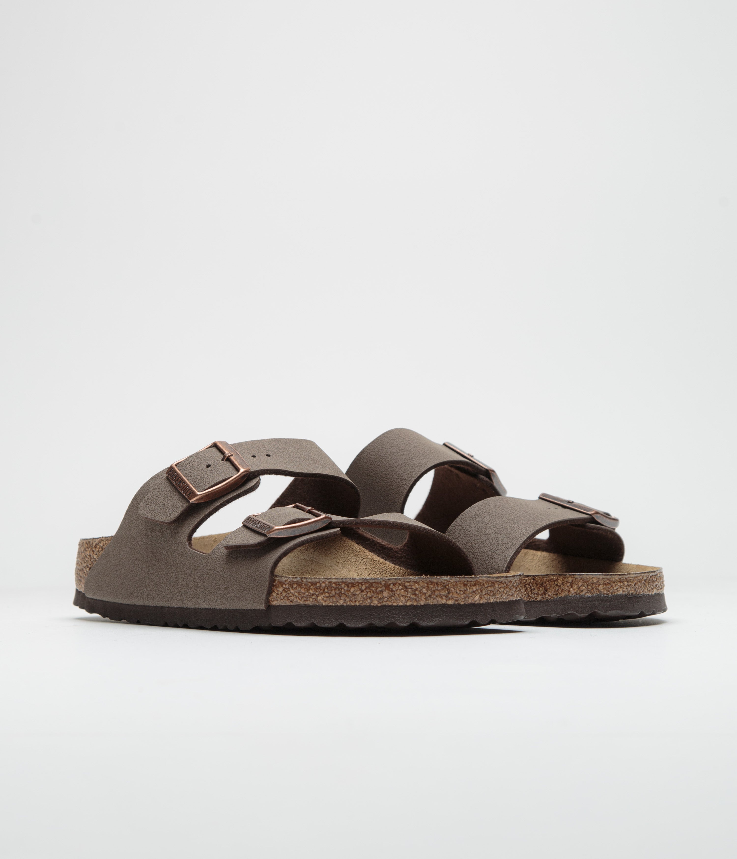 Birkenstock Arizona BF Narrow Sandals for Women - Comfortable Mocha Leather Sandals for Walking, Travel & Casual Wear