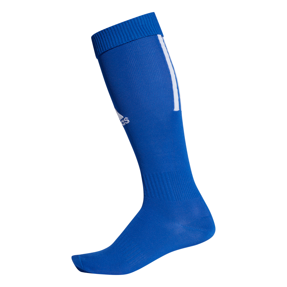 Adidas Santos 18 Soccer Socks - Blue & White Football Crew Socks for Men & Women - Perfect for Training, Matches & Sports Performance