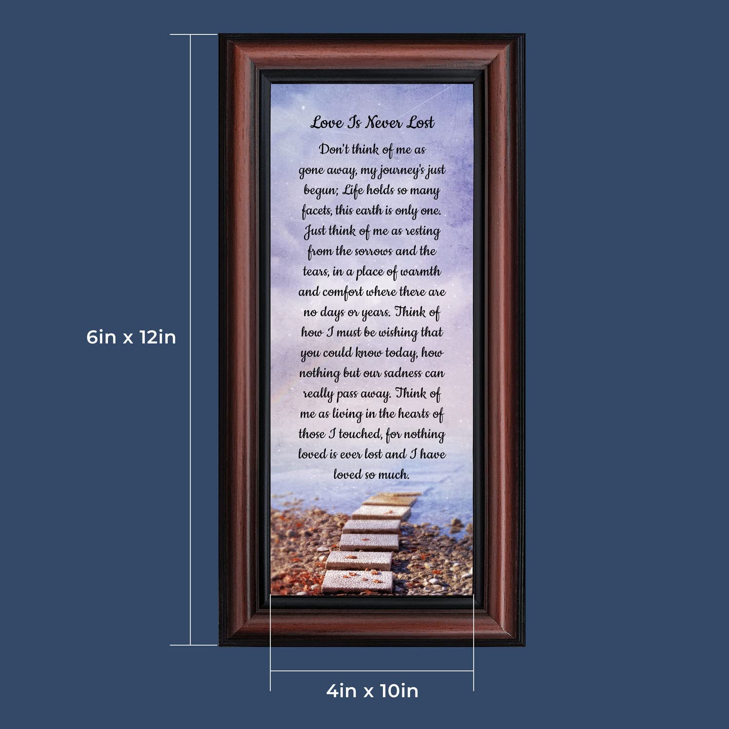 Memorial Picture Frames - Sympathy Gift for Home Décor | Wall Display & Gift Baskets