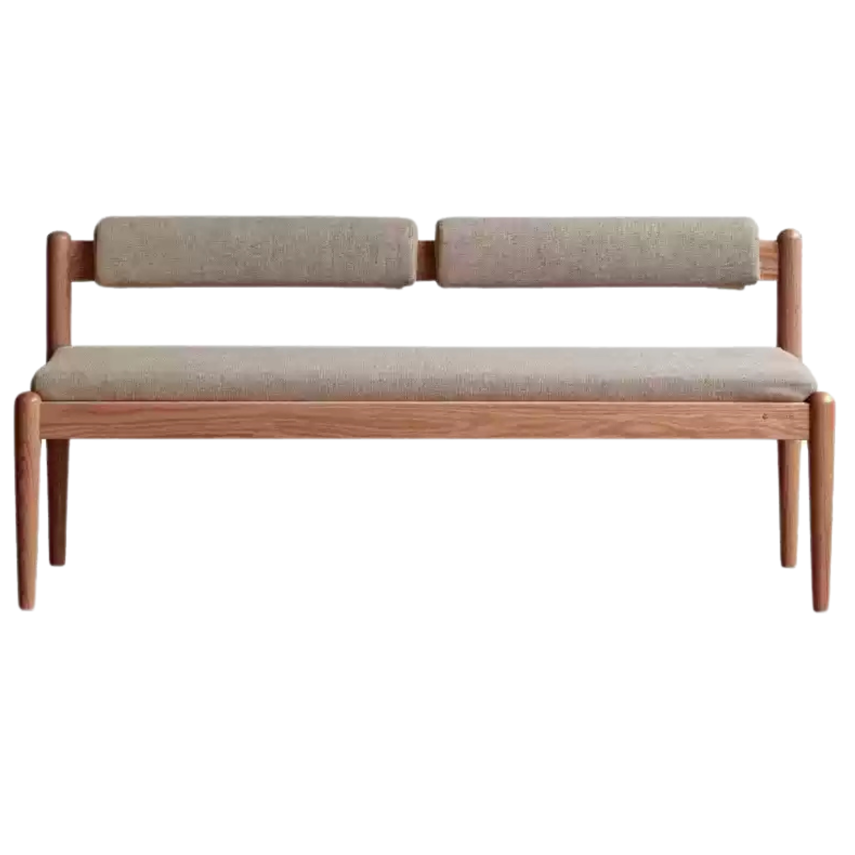 Solid Oak & Black Walnut Wooden Soft Bench - Handcrafted Wooden Stool for Entryway, Bedroom, Living Room & Outdoor Use
