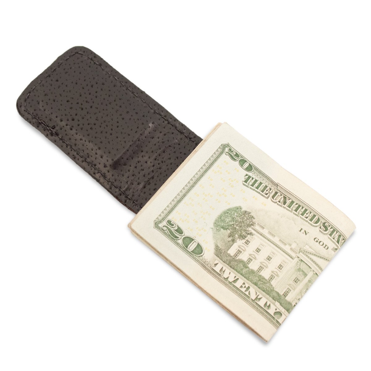 Genuine Stingray Leather Magnetic Money Clip - Premium RFID Blocking Wallet Accessory for Men | Perfect for Cash, Cards & Travel Essentials