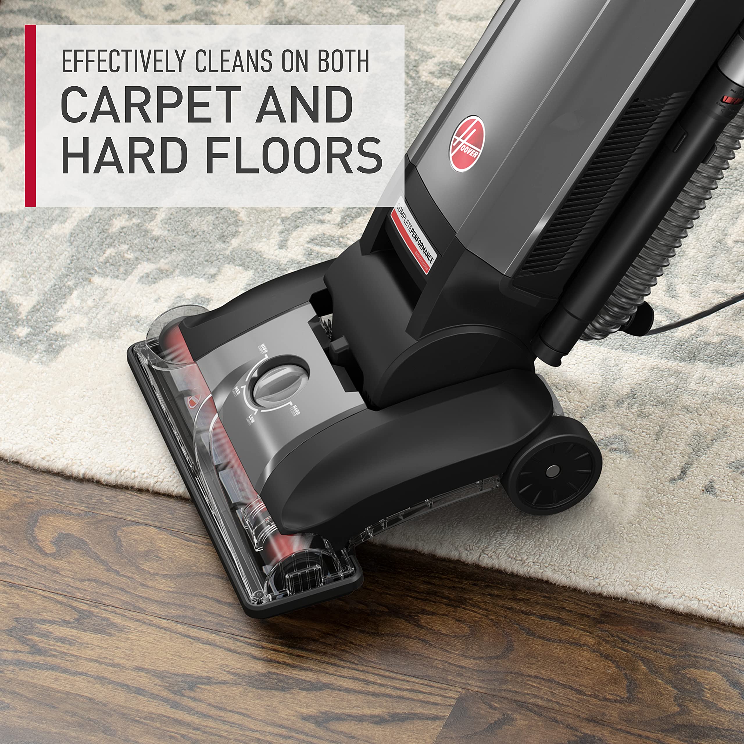 Hoover Complete Performance Advanced Pet Kit Corded Bagged Vacuum Cleaner - 99% Dust Capture, Wide Cleaning Path with 2-in-1 Pet Tool - Powerful Home Vacuum for Pet Hair, Carpets & Hard Floors - Ideal for Pet Owners & Allergy Sufferers