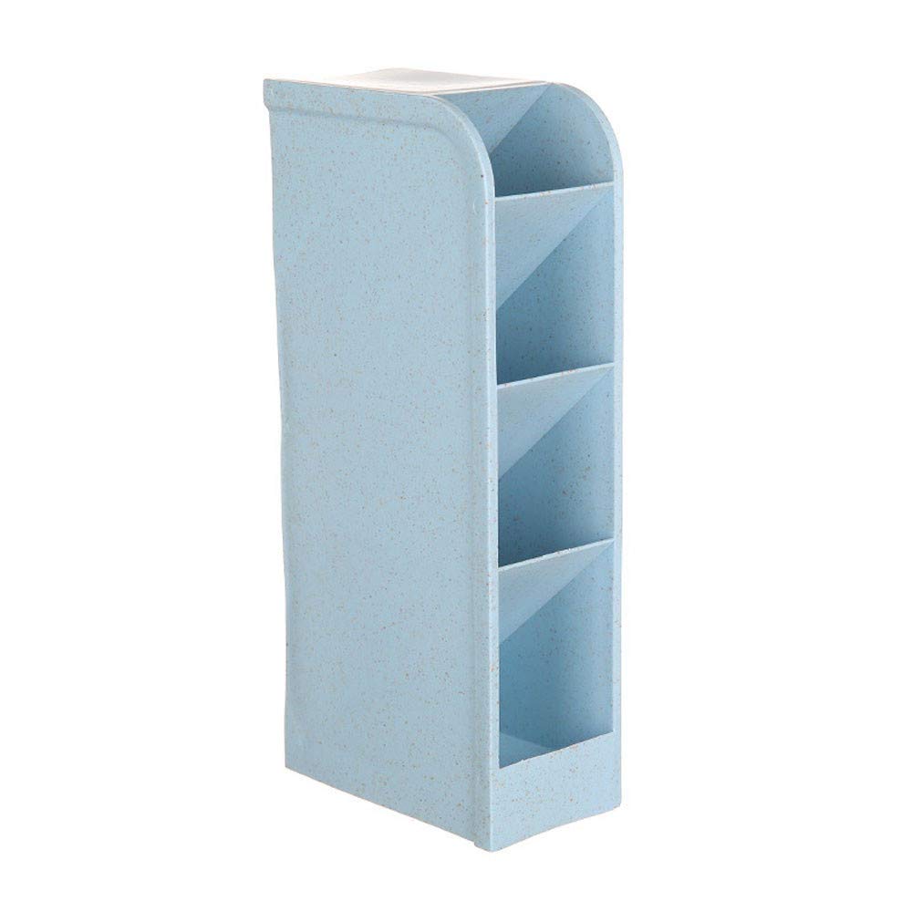 4 Compartment Storage Box with Lid - Cosmetic, Underwear, Desk & Bar Organizer - Office Caddy & Storage Baskets for Home, Bathroom & Closet Organization