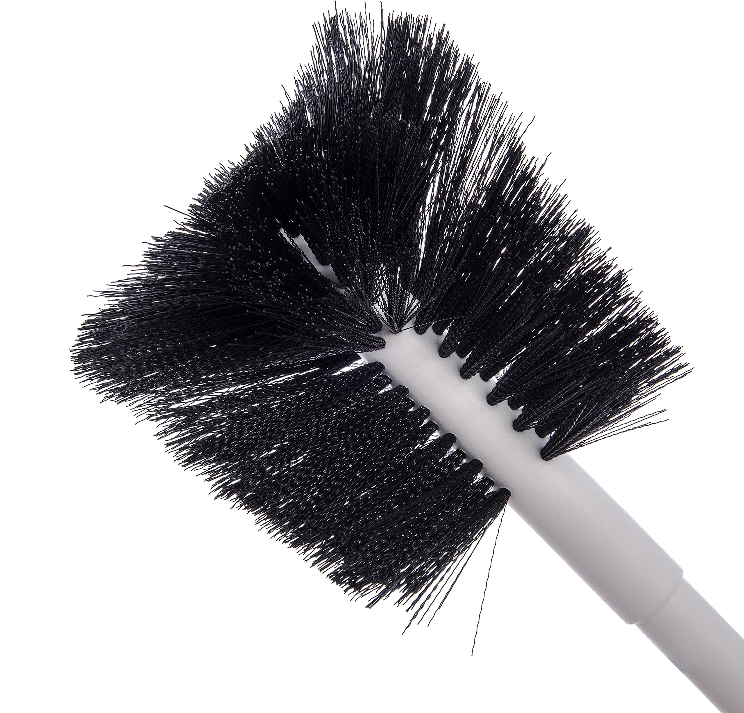 SPARTA 4002500 16-Inch Polyester Coffee & Decanter Brush with Soft Bristles - Commercial Cleaning Brush for Kitchens, Restaurants, Bars, Bathrooms - Black (6-Pack) - Perfect for Stubborn Stains on Coffee Pots, Wine Decanters & Glassware
