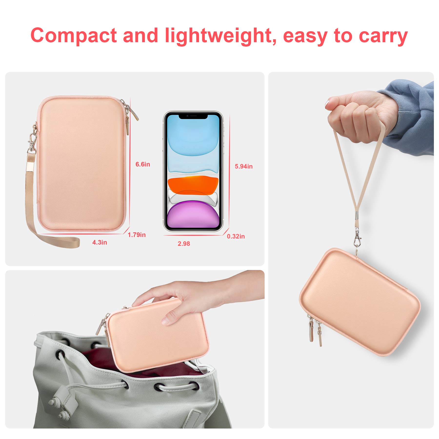 Canboc MacBook Air Pro Charger Case - Magsafe & Magsafe 2 Power Adapter Protective Cover with Travel Pouch | Perfect for Home, Office & Travel Accessories