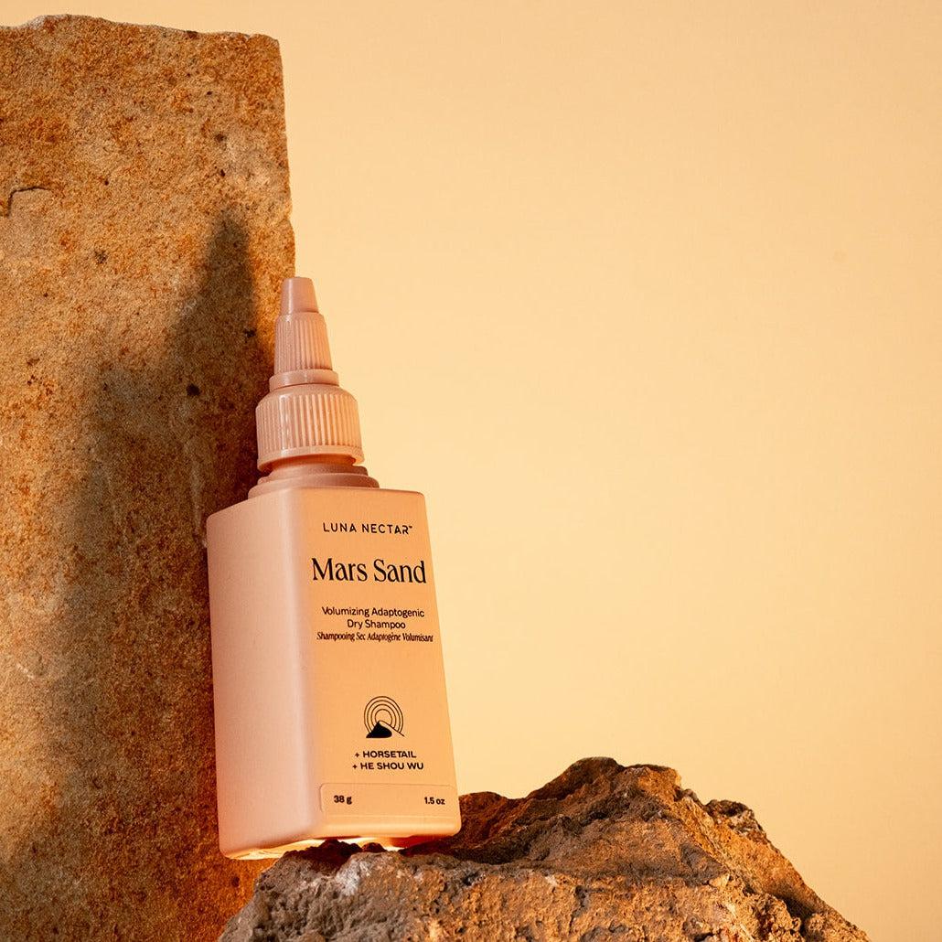 Mars Sand Volumizing Adaptogenic Dry Shampoo for Oily Hair - Instant Refresh & Volume Boost for Busy Mornings, Travel & Post-Workout