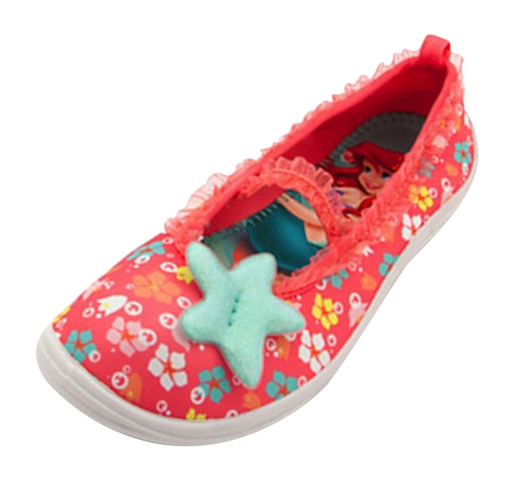 Disney Deluxe Ariel The Little Mermaid Swim Shoes for Kids - Non-Slip Water Shoes for Beach, Pool & Water Park - Official Disney Princess Collection