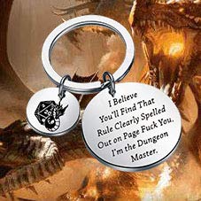 Funny Dragon Keychain for Gamers - Perfect Geek Gift for Game Lovers | Great for Cosplay, Conventions & Gaming Events