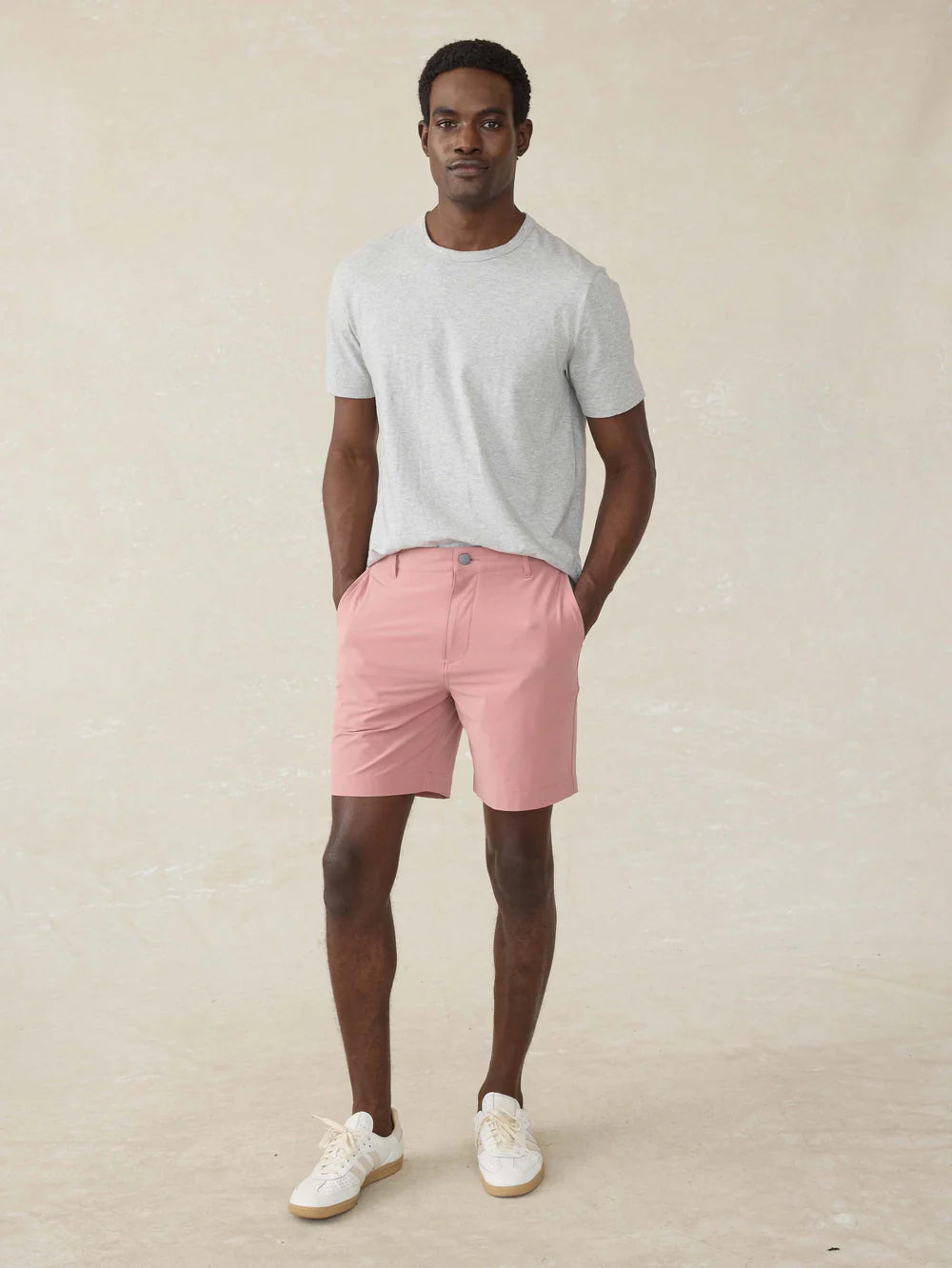 Faherty 7 Inch All Day Short 2.0 Men's Casual Shorts - Rose Red | Comfortable & Breathable for Summer, Beach, and Outdoor Activities