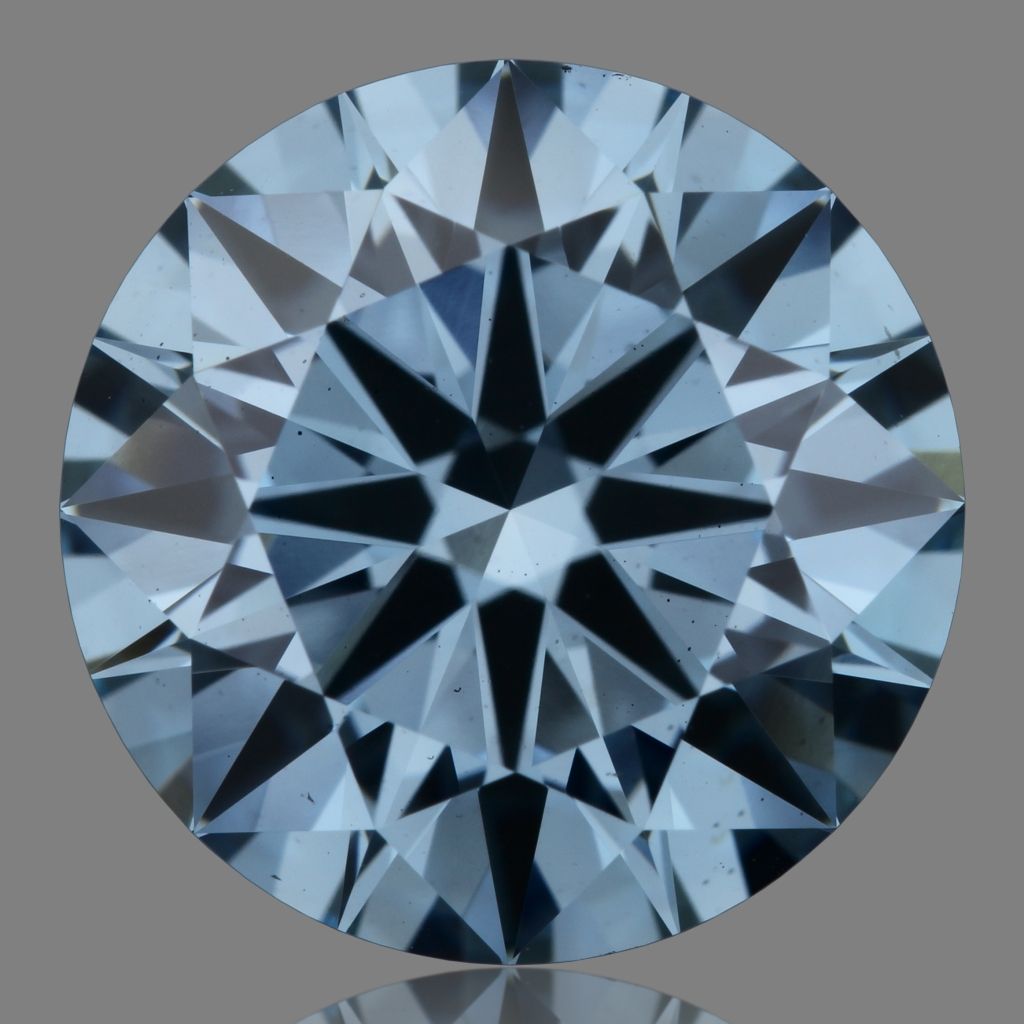 3.05 Carat Round Cut Fancy Blue Diamond Ring - Elegant Engagement Jewelry for Women - Perfect for Proposals, Anniversaries & Special Occasions
