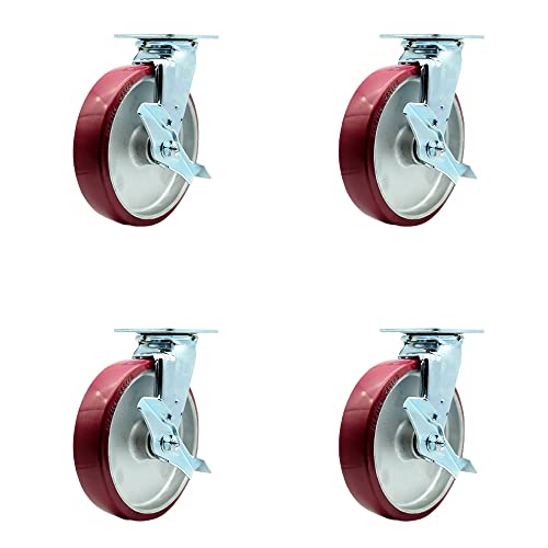 4 Swivel w/4 Brakes & 2 Swivel Locks