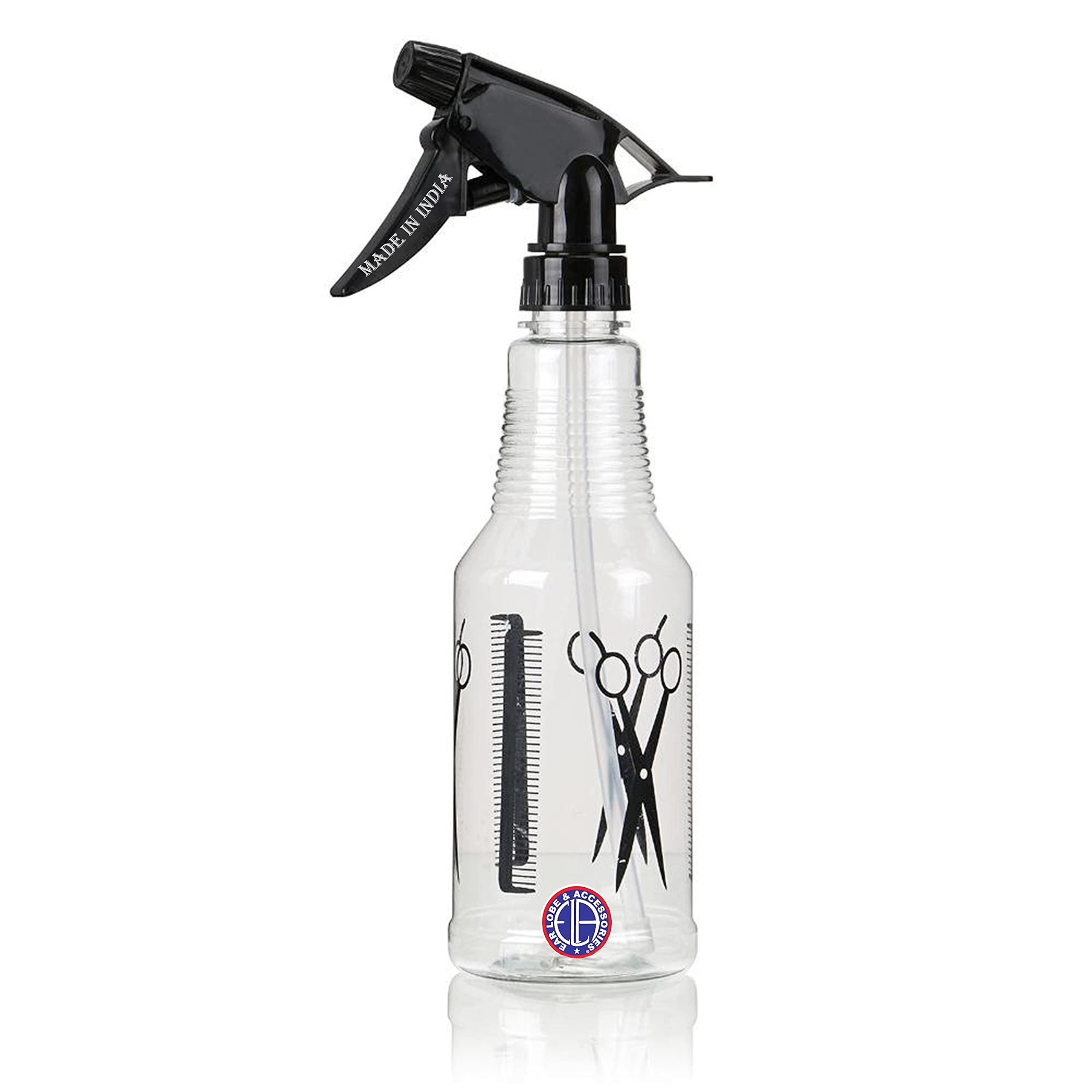 Professional Hair Spray Bottle 450ml - Fine Mist Sprayer for Styling & Hydration - Personal & Salon Use - Durable Plastic Bottle - Pack of 1 - Perfect for Hair Salons, Home Styling & Travel