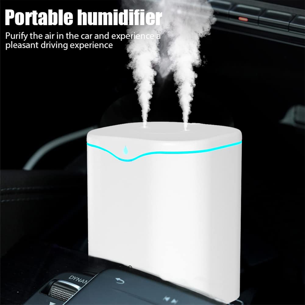2L Ultrasonic Humidifier with Essential Oil Diffuser - Dual Nozzle, Night Light & Whisper Quiet Operation for Bedroom, Office & Nursery | Aromatherapy Air Moisturizer