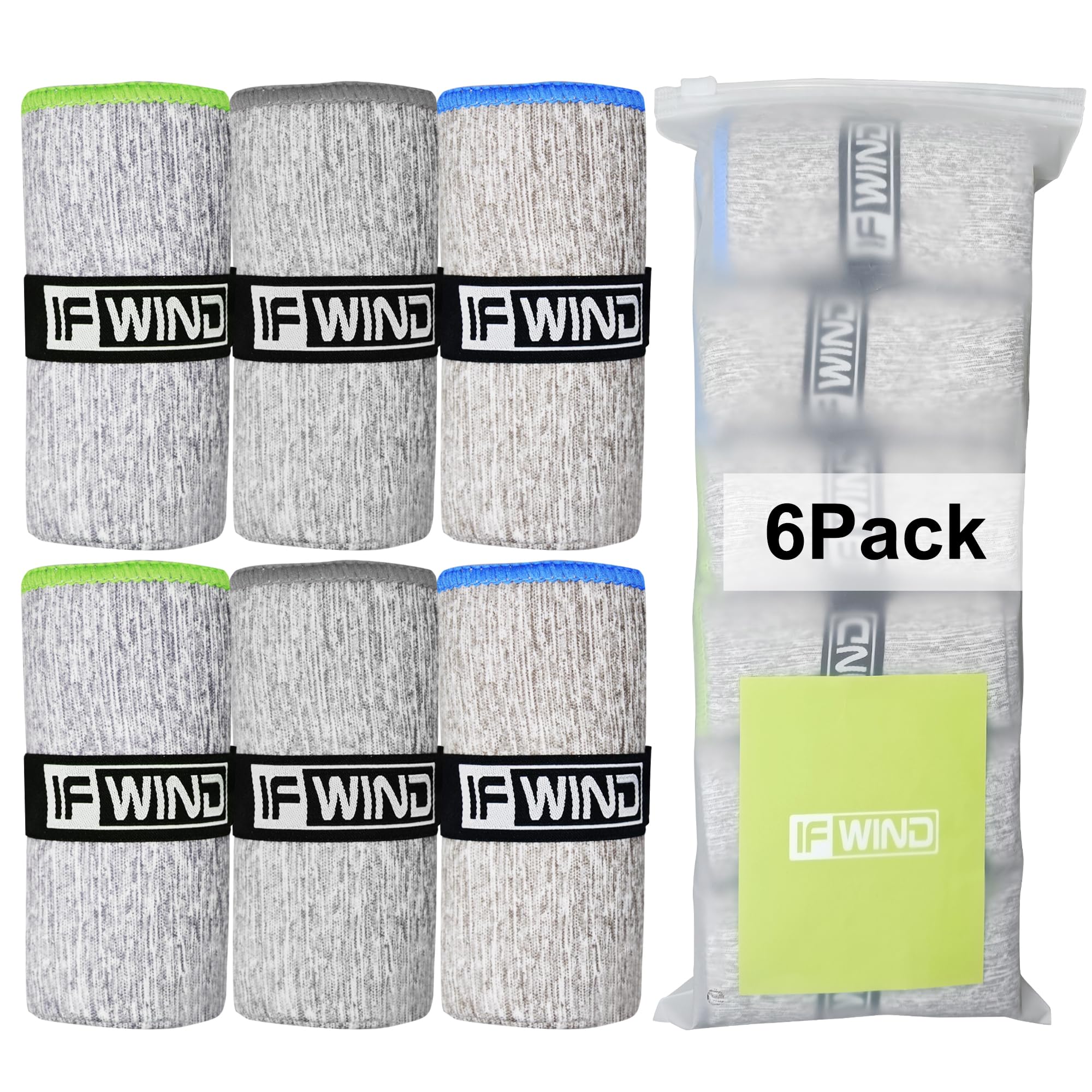 6 Pack Microfiber Gym Towels - Fast Drying Workout Towels for Men & Women | Sports, Fitness, Yoga & Tennis Accessories | Perfect for Gym, Hot Yoga & Exercise Routines