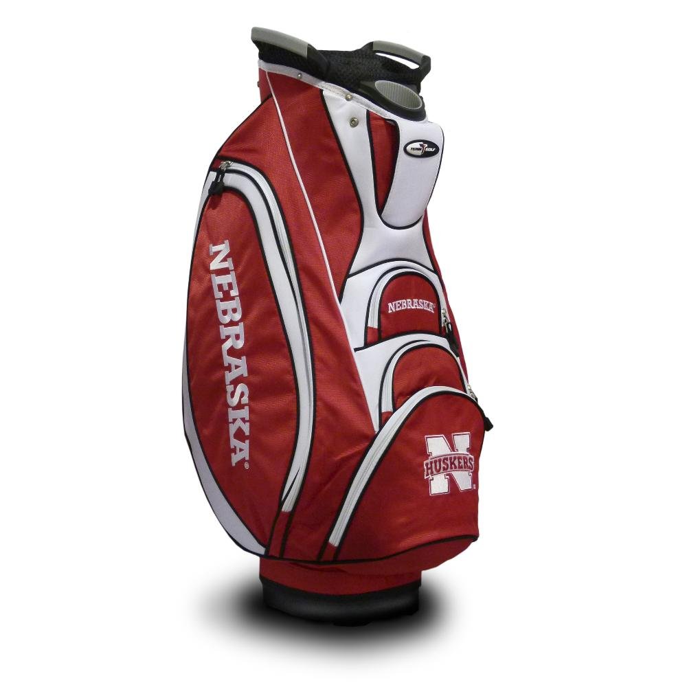 Nebraska Cornhuskers NCAA Golf Cart Bag - 10-Way Top, Dual Handle, Putter Well, Cooler Pocket & Rain Hood | Durable Team Golf Bag for Men & Women | Perfect for College Games, Tournaments & Course Play