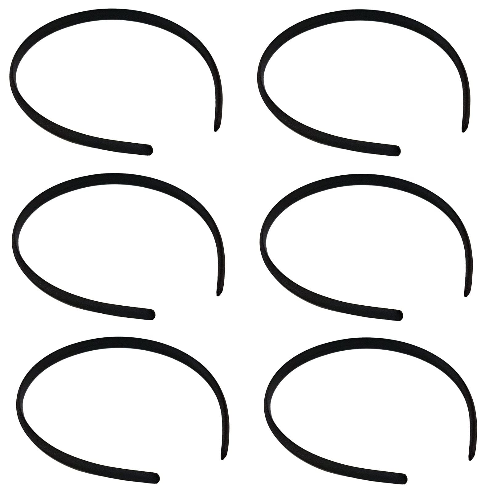 6 Pack Alice Bands for Women & Girls - Soft Stretch Hair Headbands for Sports, Workouts, Yoga & Everyday Use