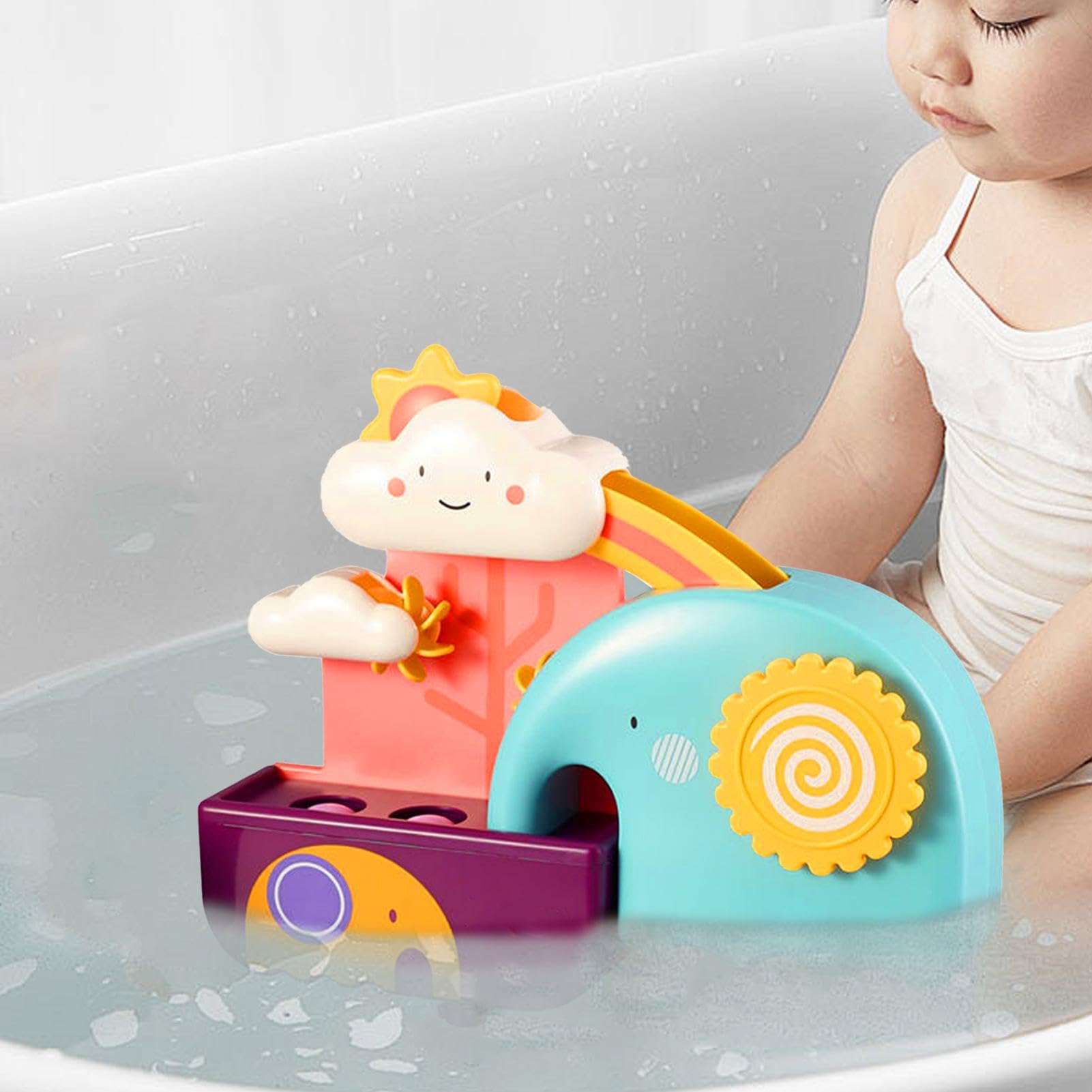 Colorful Elephant Bath Toys for Babies & Toddlers - Interactive Swimming Pool Toys for Kids | Fun Bath Time & Pool Play for Children
