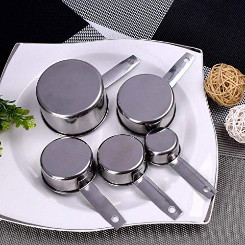 BIG BOOM® 18/8 Stainless Steel Measuring Cups and Spoons Set - 10-Piece Kitchen Essentials for Baking, Cooking, and Meal Prep - Perfect for Home Chefs, Restaurants, and Professional Bakers