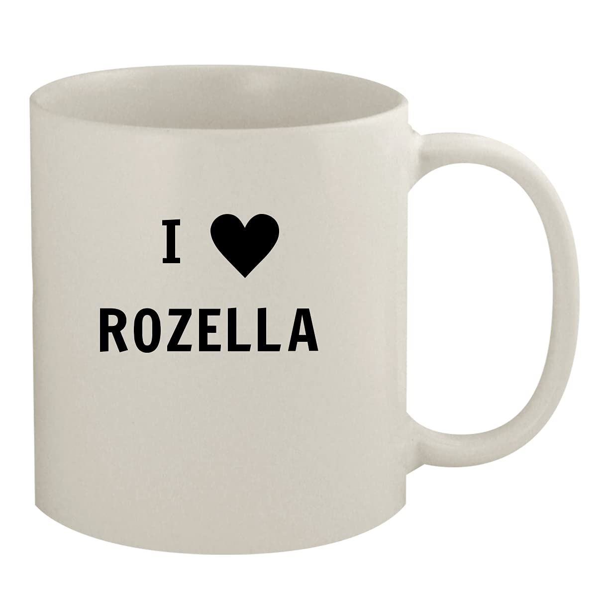 I Heart Love Rozella - 11oz White Ceramic Coffee Mug for Home, Office & Gifts | Perfect for Tea, Hot Chocolate & Morning Coffee