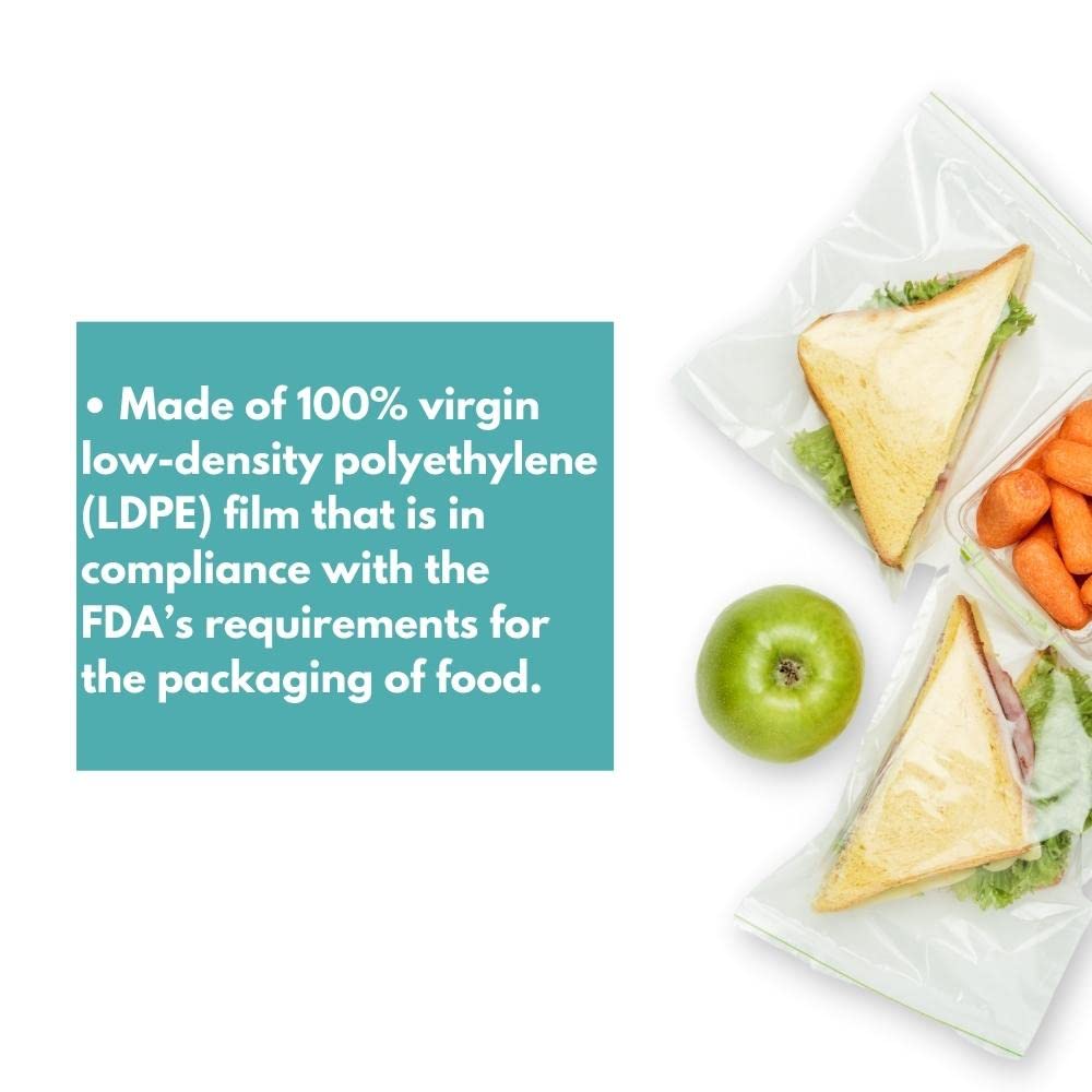 PSBM 10x13 Inch 2 Mil Clear Resealable Zipper Lock Poly Bags - 2000 Pack | Perfect for Food Storage, Crafts, Retail Packaging & Organizing Small Items