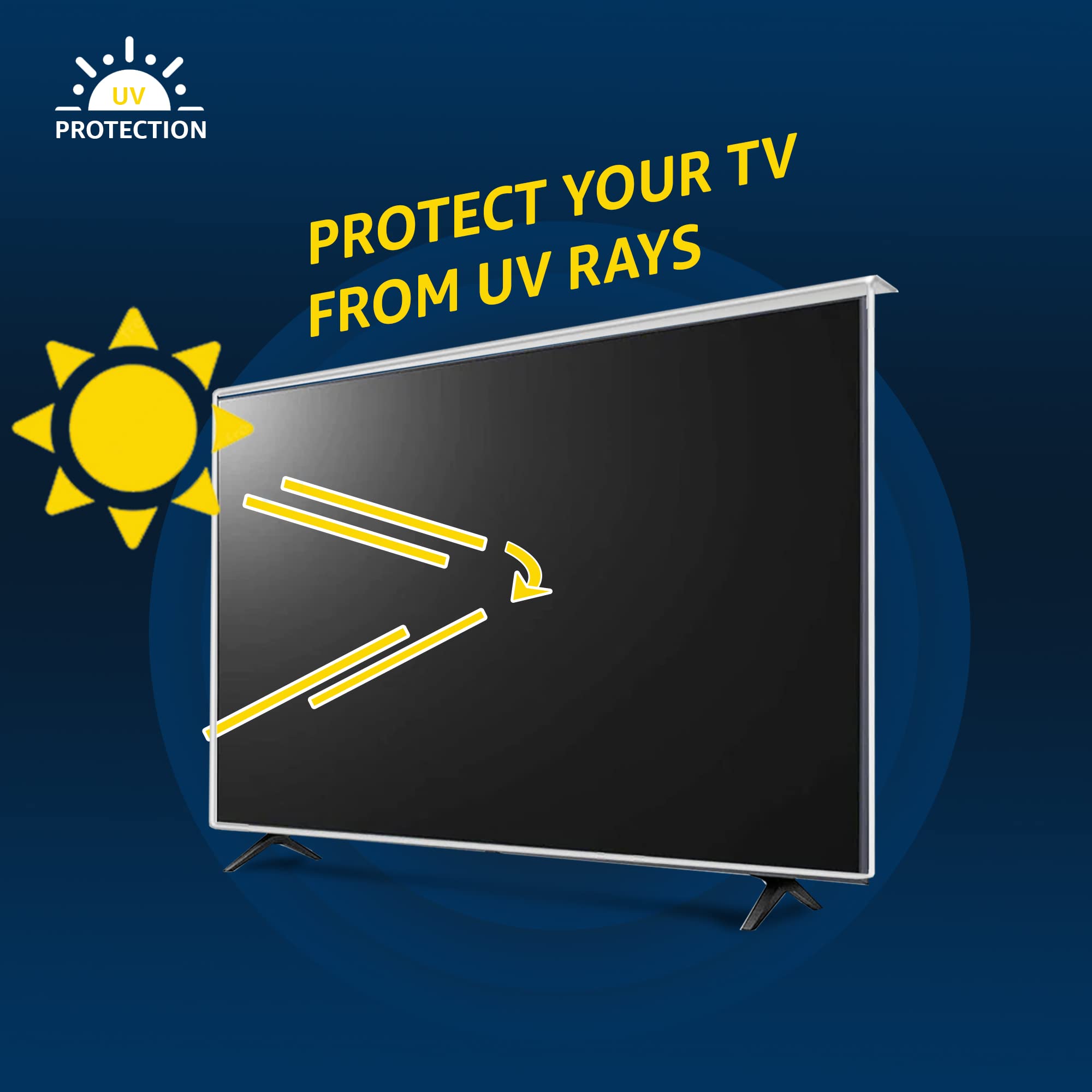 LEYF 55 Inch TV Screen Protector - Anti-Scratch & Anti-Damage Film for LCD LED 4K OLED QLED HDTV - Hanging & Fixed Installation - Perfect for Living Room, Bedroom & Office TV Protection