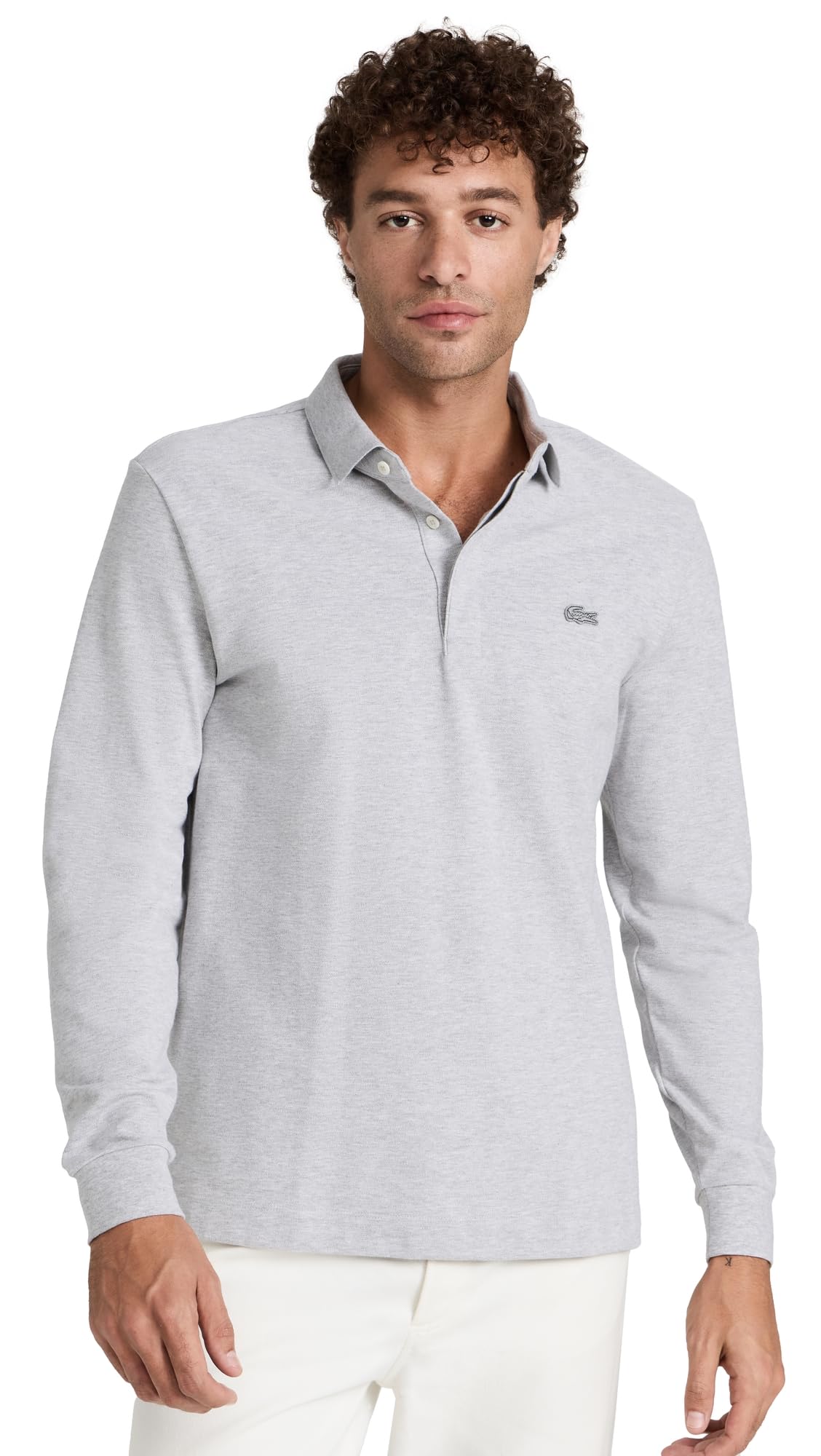 Lacoste Men's Long Sleeve Paris Polo Shirt - Classic Cotton Casual Top for Business & Leisure Wear | Office, Golf & Weekend Outfits