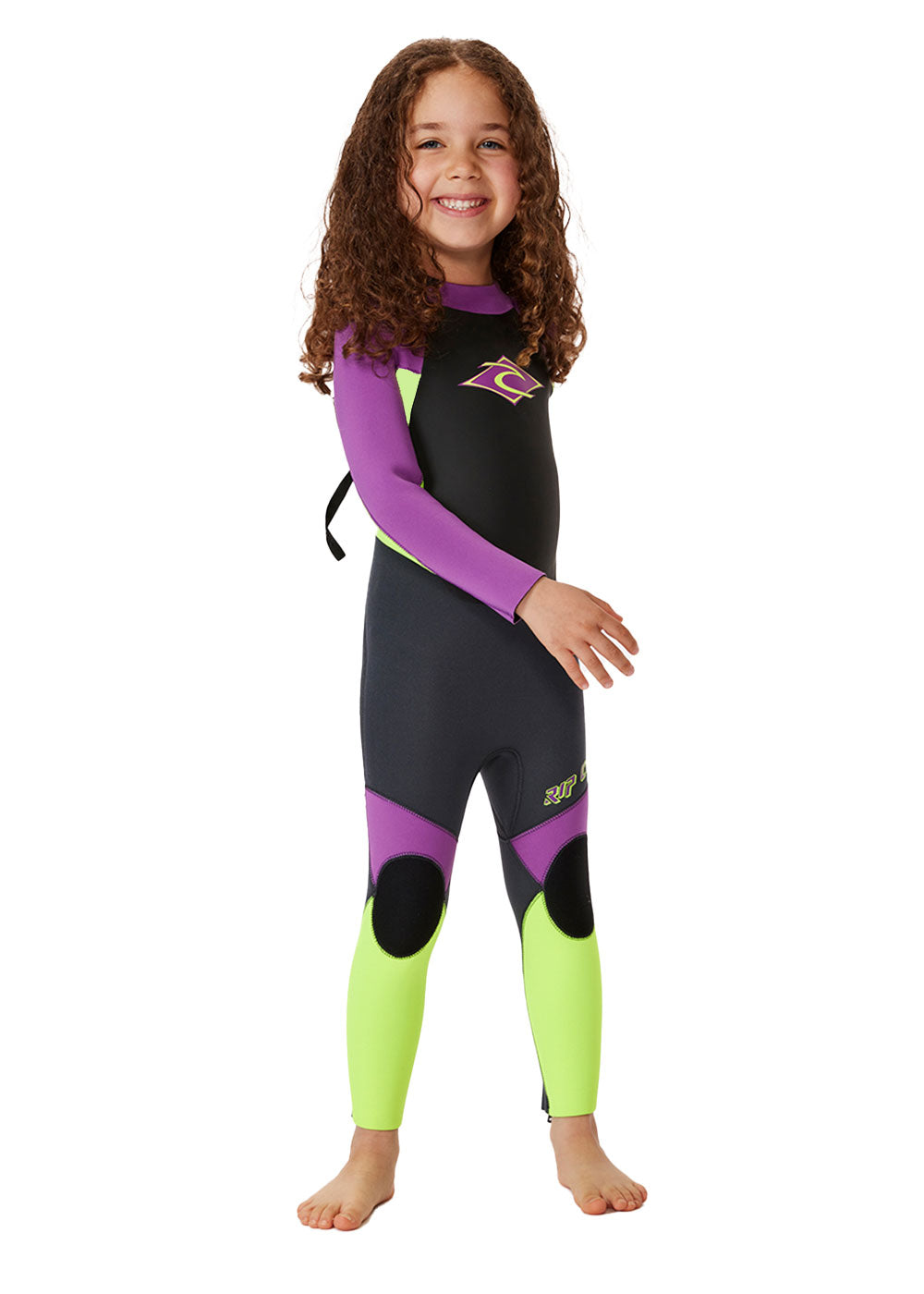 Rip Curl Kids Omega 3/2mm FL Back Zip Steamer Wetsuit - Warm & Flexible Surfing Gear for Boys & Girls - Perfect for Cold Water Swimming, Surfing Lessons & Beach Activities