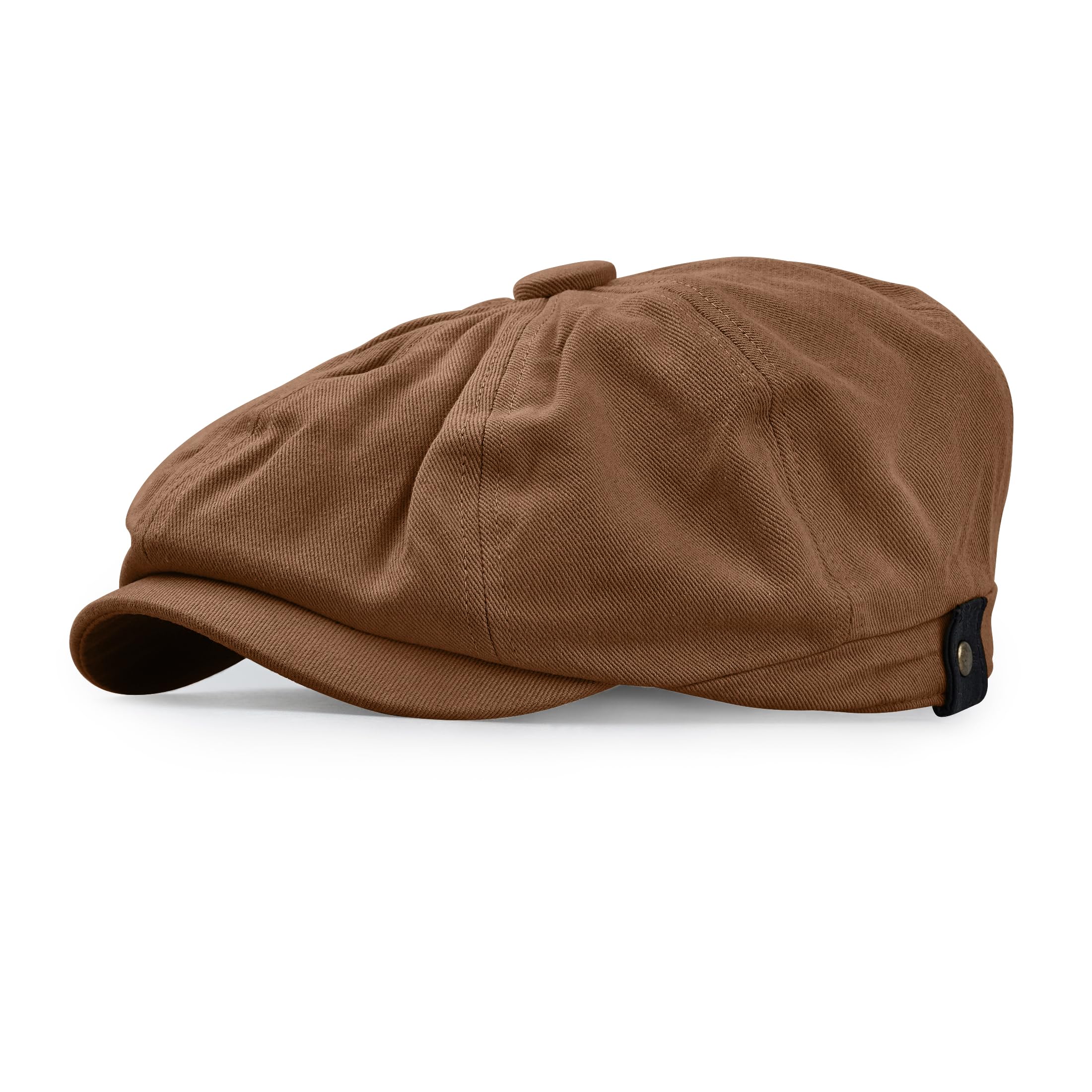 CLAPE Classic 8-Panel Cotton Flat Ivy Driving Hat - Newsboy Cap, Golf Cabbie Beret for Men & Women - Perfect for Driving, Golfing, and Casual Outfits