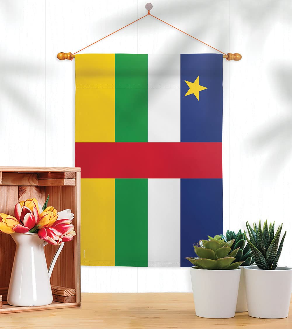 African Republic House Flag Set 28x40