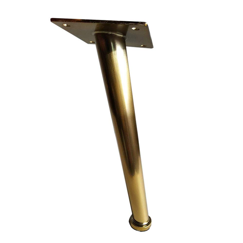 4 Pack Metal Furniture Legs - Wrought Iron Gold Sofa/Table Feet - 8 Inch Straight/Slant Legs - Perfect for Coffee Tables, Sofas & DIY Furniture Projects