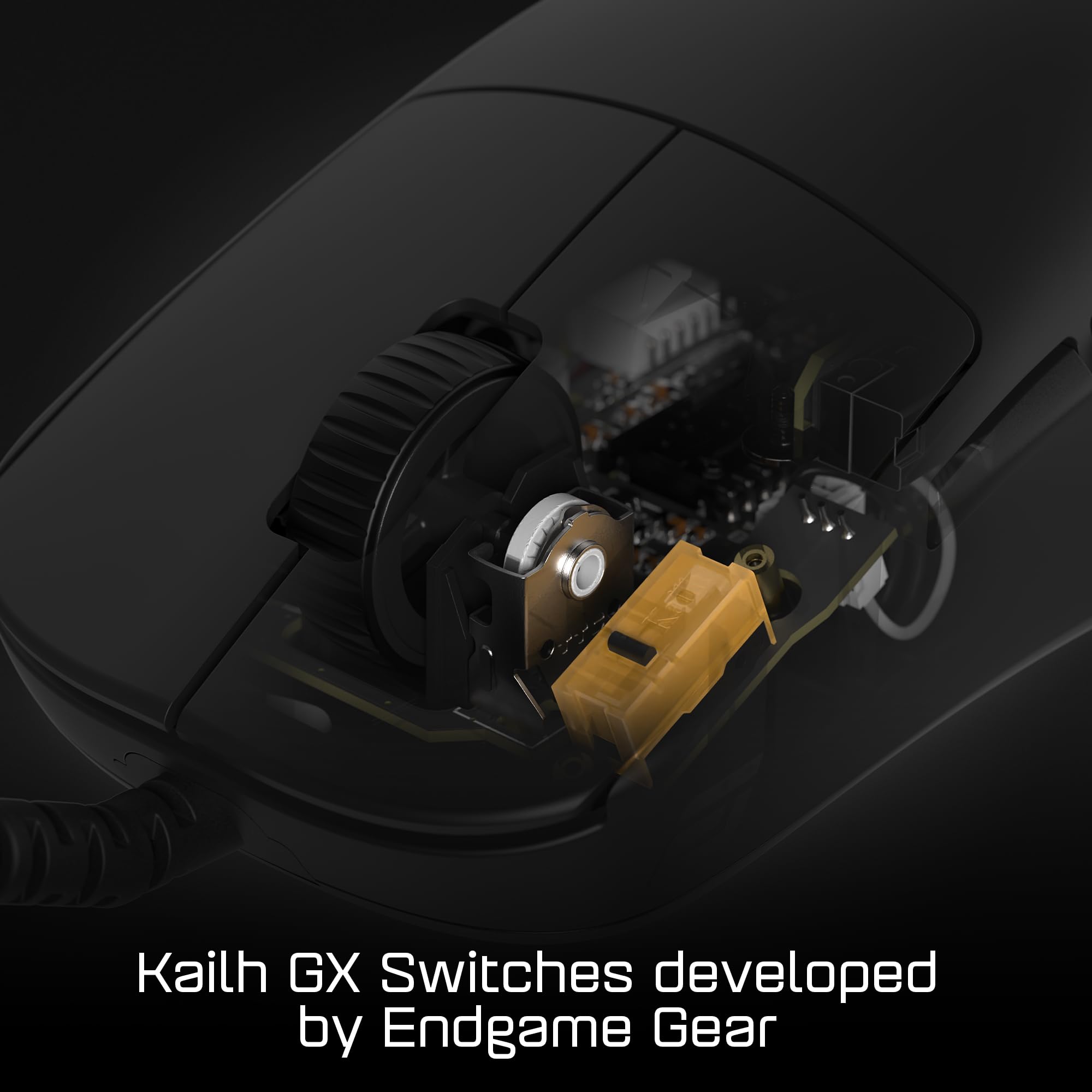 ENDGAME GEAR OP1 Gaming Mouse - High Precision Sensor, Kailh GX Switches, Ultra Lightweight Design, Customizable Buttons, Hybrid Skates for Smooth Glide - Perfect for FPS, MOBA & Esports Gaming (Black)