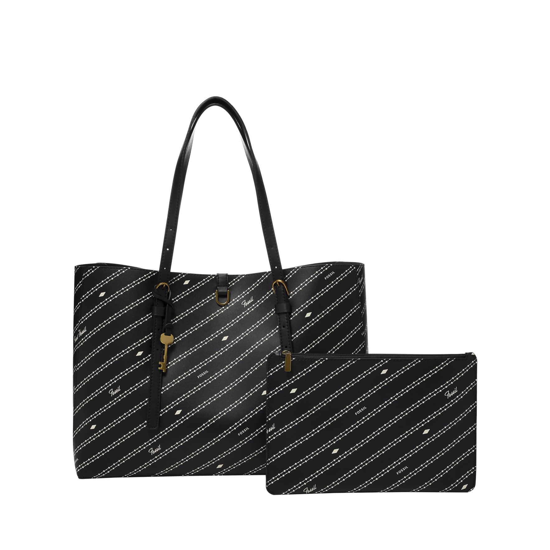 Fossil Women's Kier Vegan Leather Cactus Print Tote Bag - Stylish Handbag for Women, Perfect for Work, Travel & Everyday Use