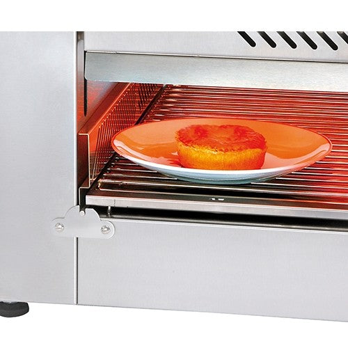 Equipex SEM80VC 1 Commercial Electric Finishing Oven & Salamander - 32 Inch Countertop Food Warmer for Restaurants, Bakeries & Catering Services