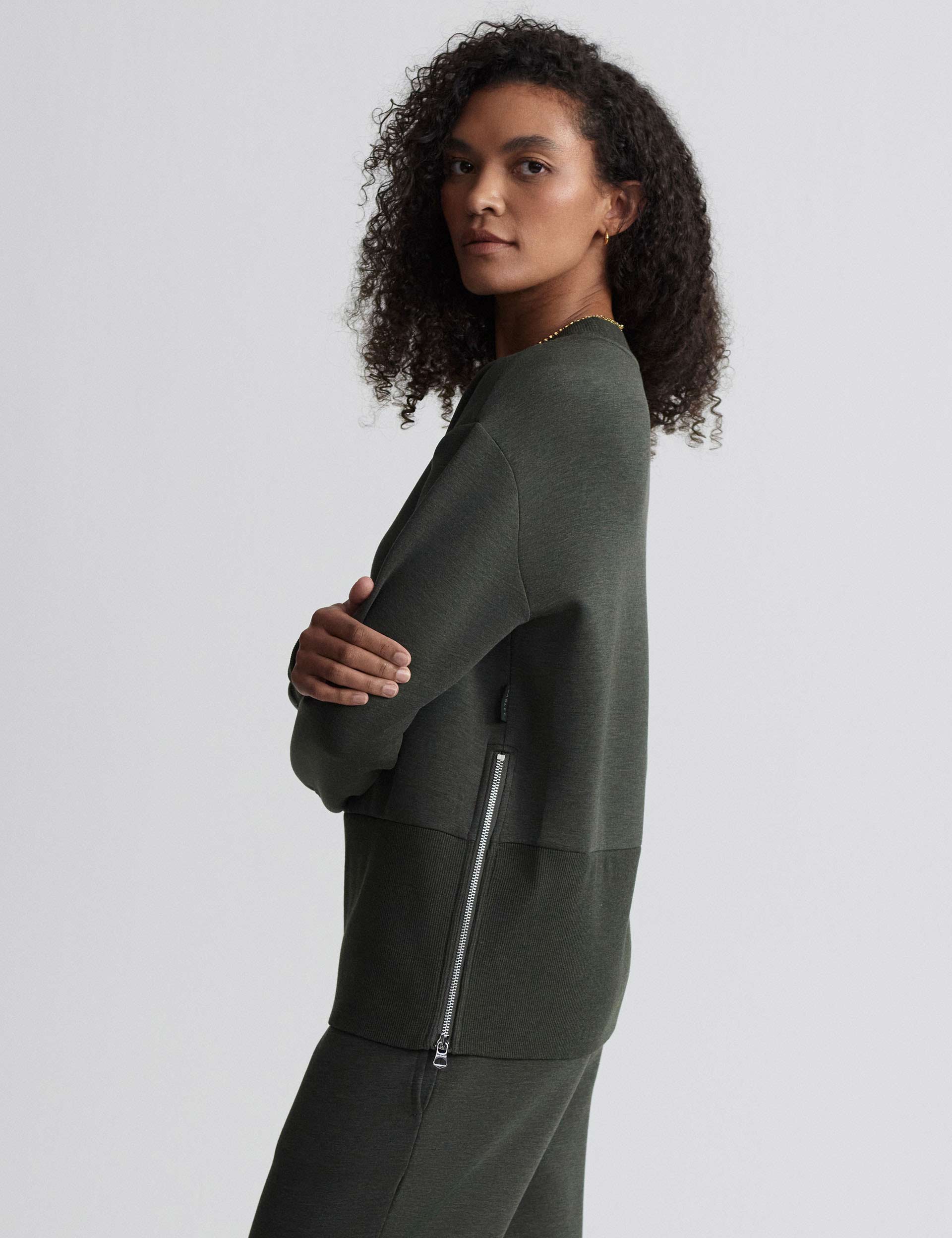Lowry Sweat - Olive Marl Color Sweatshirt for Men & Women | Comfortable Casual Wear for Gym, Lounge & Everyday Outfits