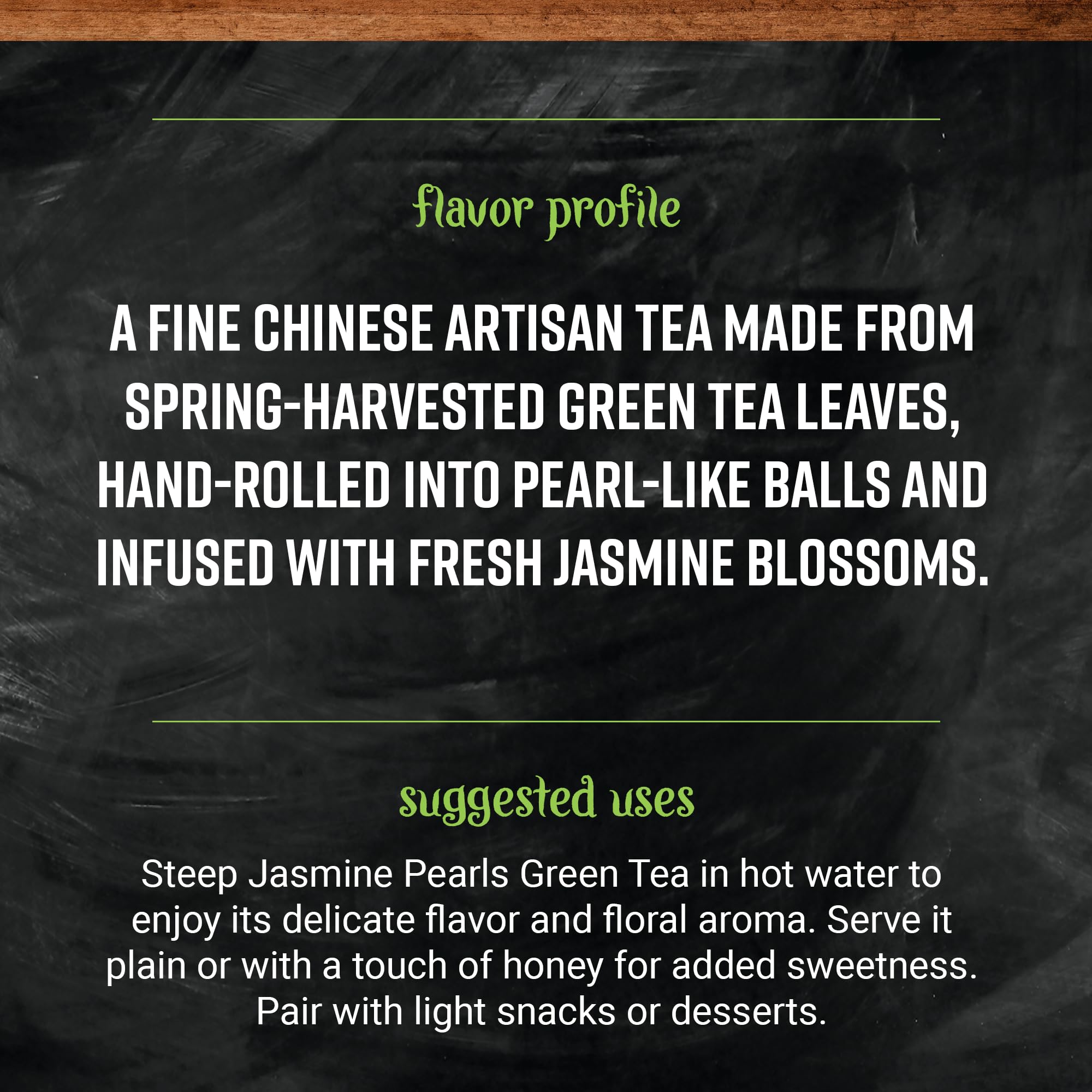 Organic Frontier Bulk Jasmine Pearls Green Tea - 16oz Premium Loose Leaf Tea for Relaxation & Wellness | USDA Certified Organic | Floral Scented Tea for Iced Tea & Stress Relief | Perfect for Home, Office, Yoga & Gifts | Enjoy During Morning Rituals, Tea Breaks & Evening Wind-Down | Great for Daily Brewing, Meditation & Special Occasions