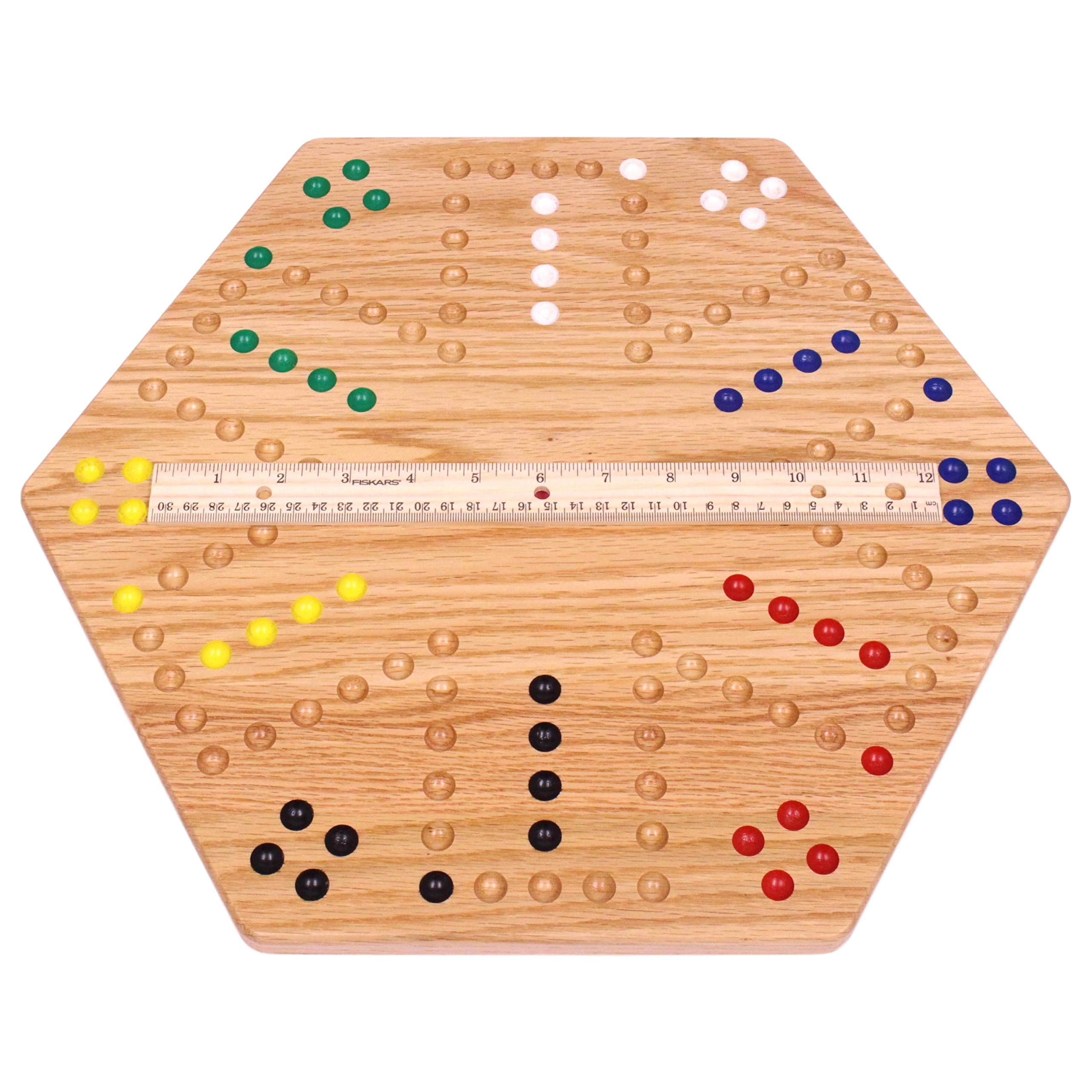 AmishToyBox.com Wahoo Marble Game Board Set - 16