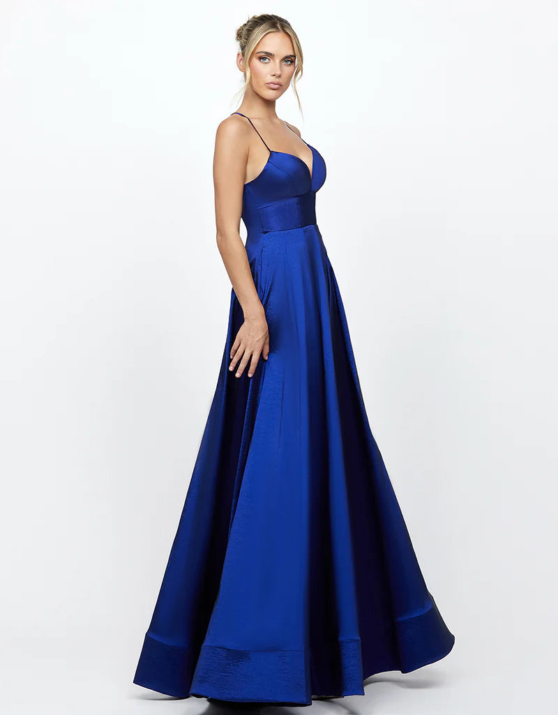 Lola Strappy Back Gown - Elegant Evening Dress for Women | Formal Gowns for Prom, Wedding, Cocktail Party & Special Occasions