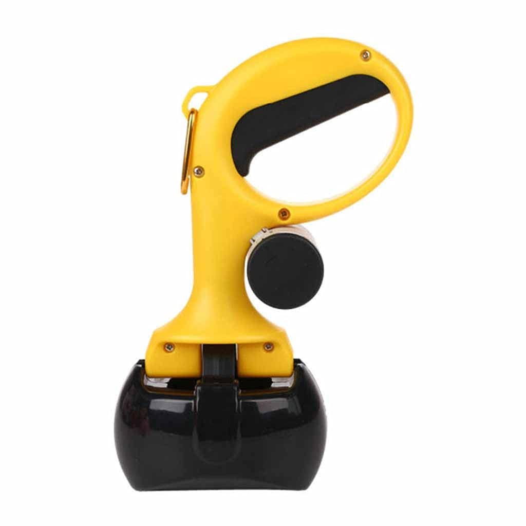 HMKGKJ 2-in-1 Portable Dog Poop Scooper with Waste Bags - Leak Proof Pet Waste Pick Up Holder for Outdoor Walking, Park & Backyard Cleanup (Color: C)