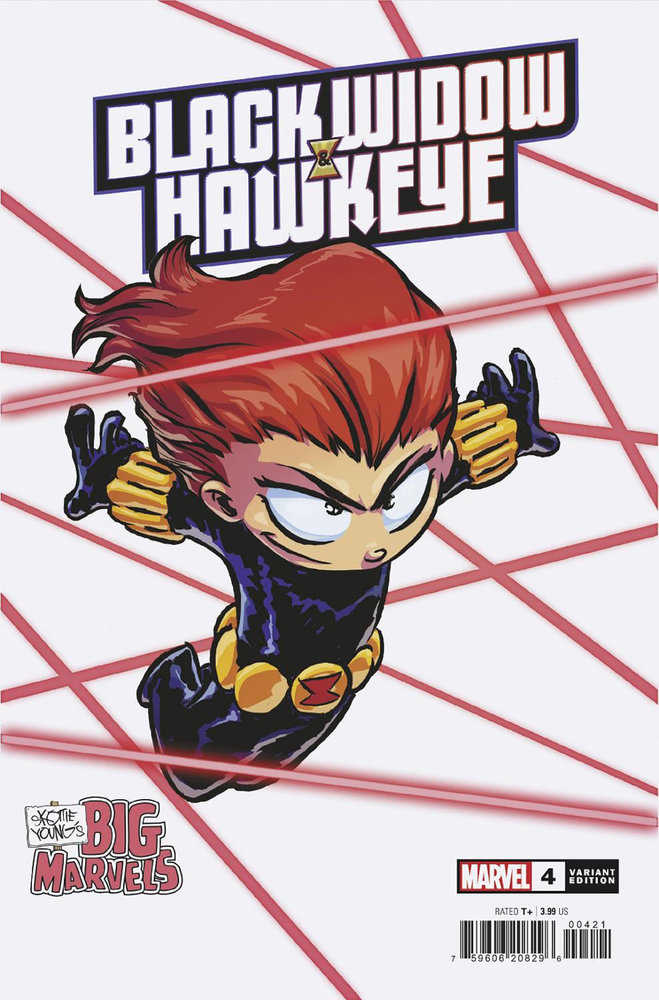 Black Widow & Hawkeye #4 Skottie Young's Big Marvel Variant Comic Book - Rare Collectible Edition for Marvel Fans, Superhero Comics Lovers | Perfect for Display, Gifts & Comic Collections