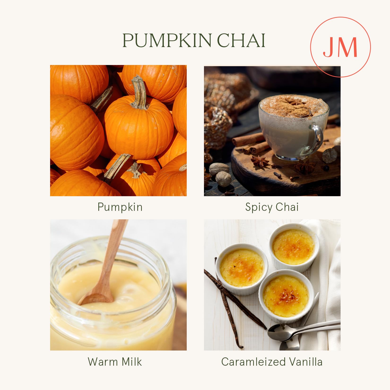 LA JOLIE MUSE Pumpkin Spice Scented Soy Candle - Large 2-Wick Fall Home Decor Candle, 60 Hours Burn Time, Luxury Jar Candle Gift for Women & Men (Pumpkin Chai, 12oz) - Perfect for Cozy Autumn Evenings, Thanksgiving Decor & Holiday Gifting