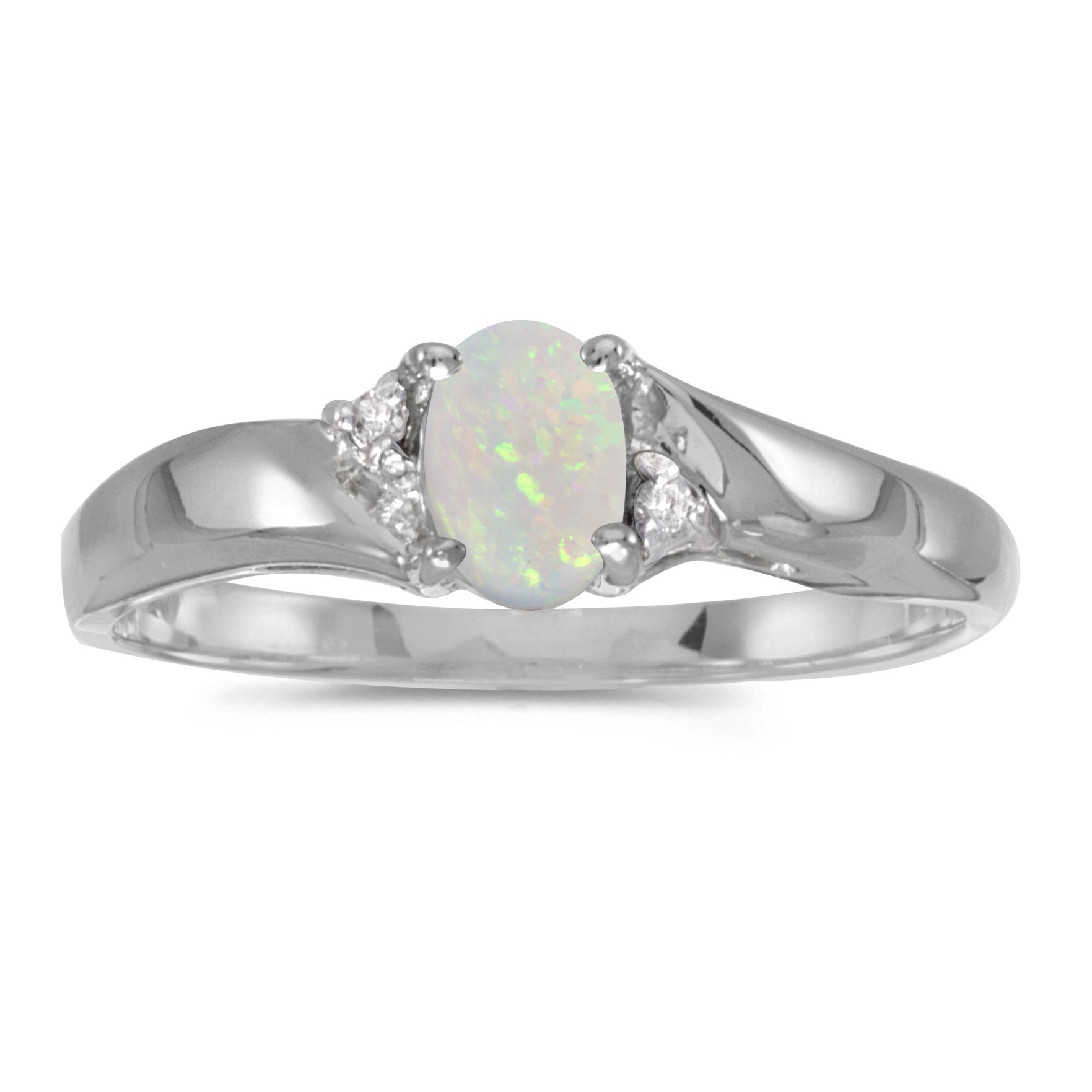 925 Sterling Silver Oval Gemstone & Diamond Wedding Engagement Ring for Women - Elegant Bridal Jewelry for Proposals, Anniversaries & Special Occasions | Jewels By Lux