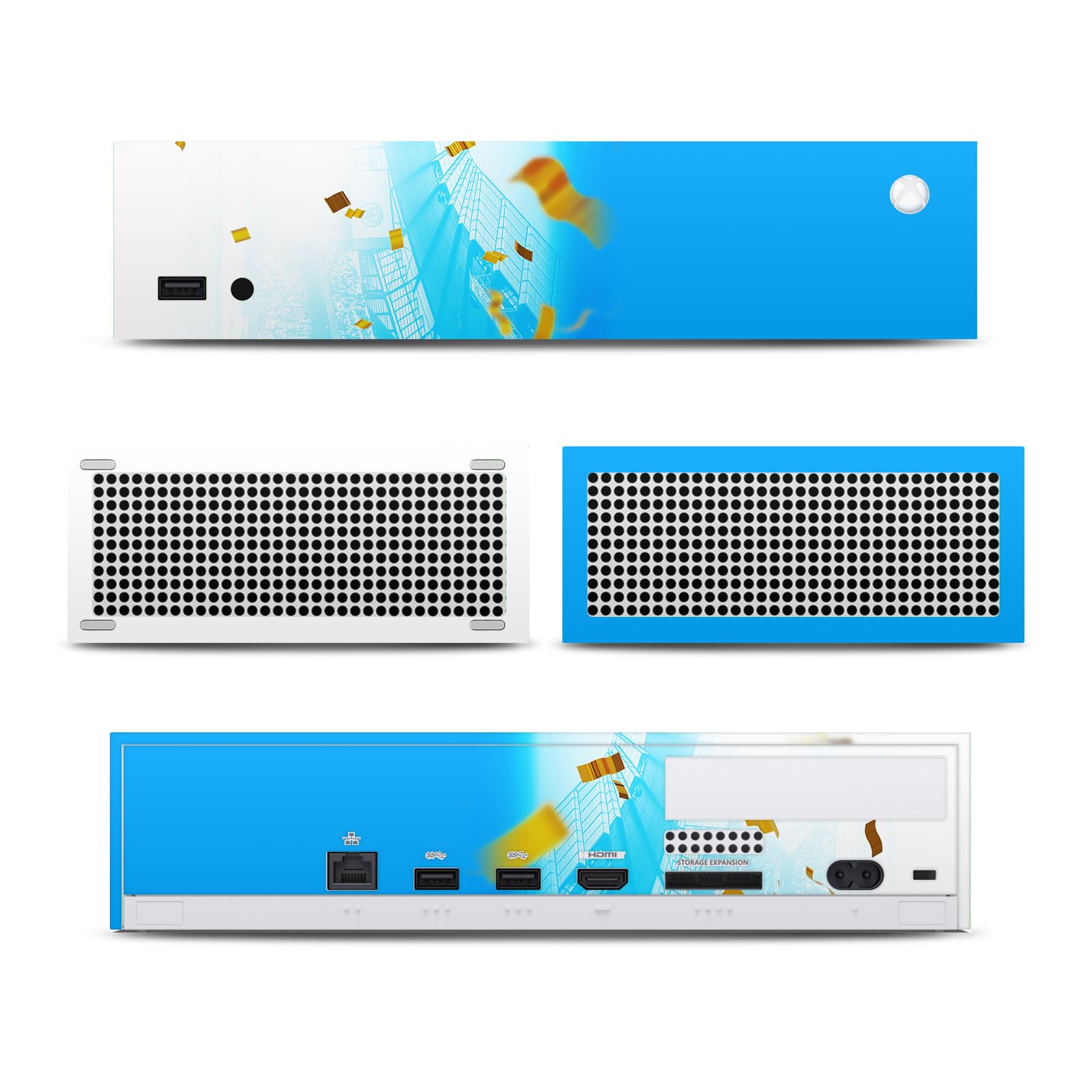 Official Manchester City FC 2023 Champions Team Poster Vinyl Sticker - Compatible with Xbox Series S Console & Controller Bundle - Gaming Skin Decal for Xbox Accessories - Perfect for Gamers and Soccer Fans